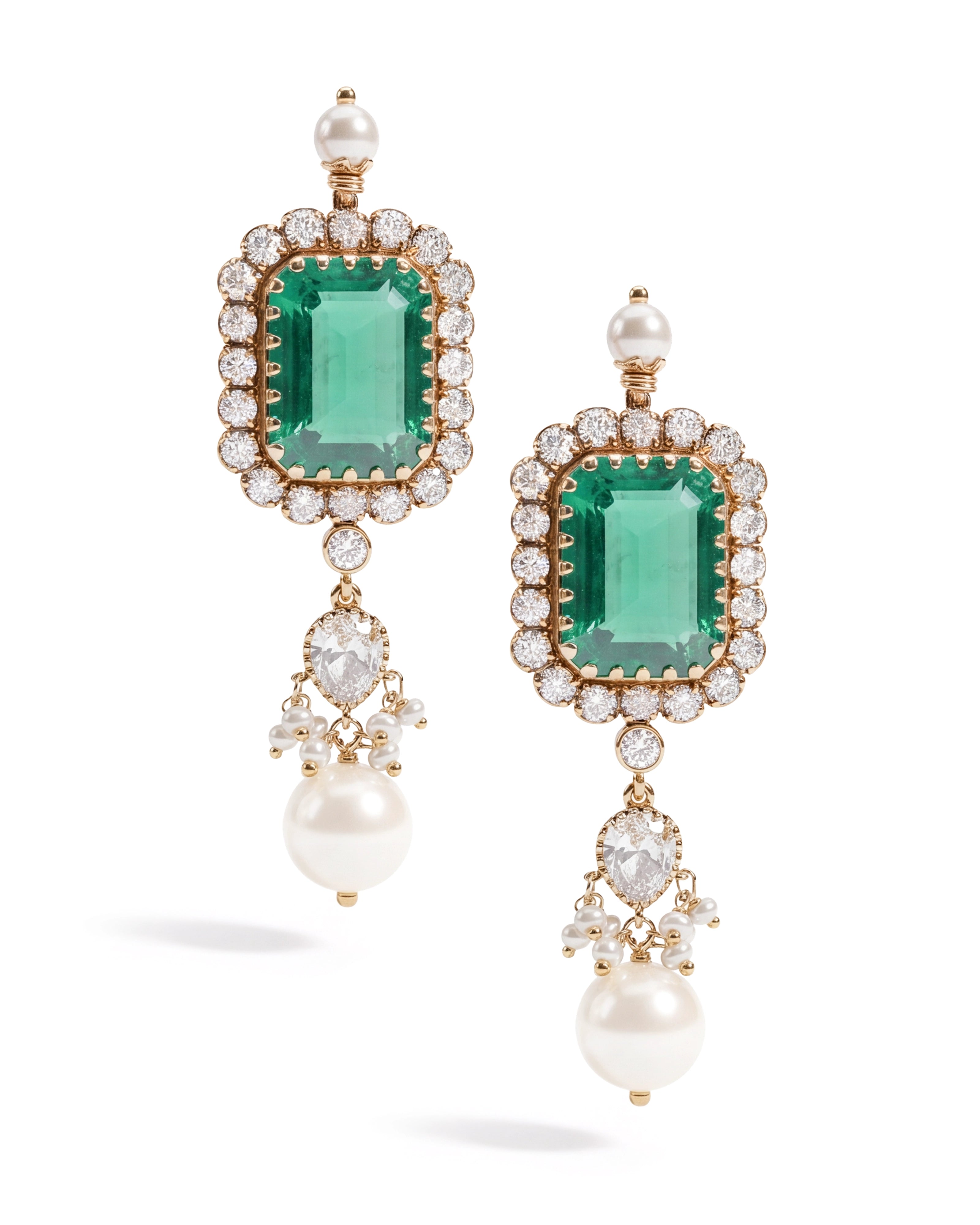 Noor Jahan Emerald Earrings
