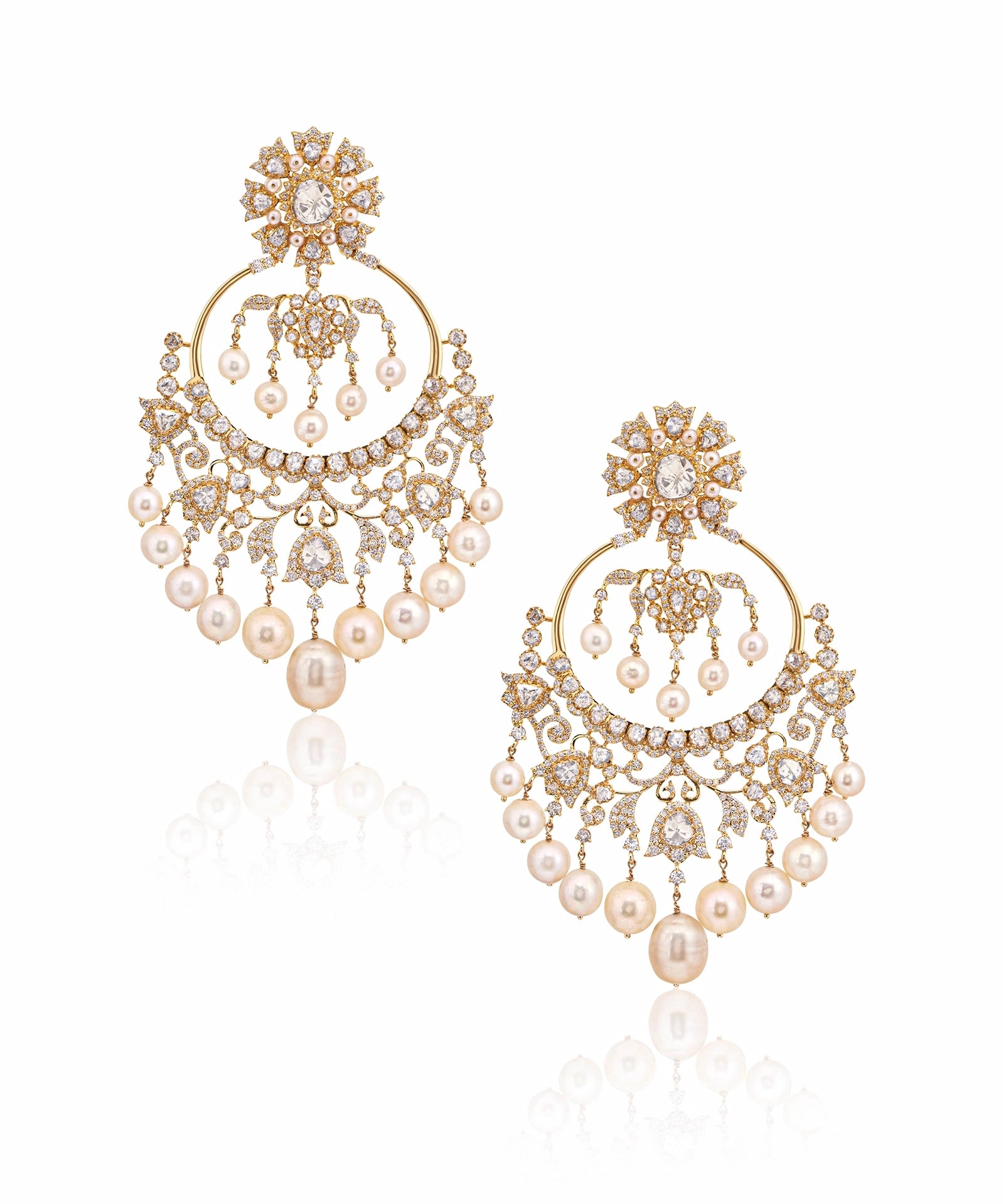 Noor Mahal Chandbalis | AMARIS JEWELS | Fine Jewelry 