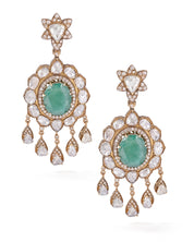 Noor Mahal Emerald Earrings