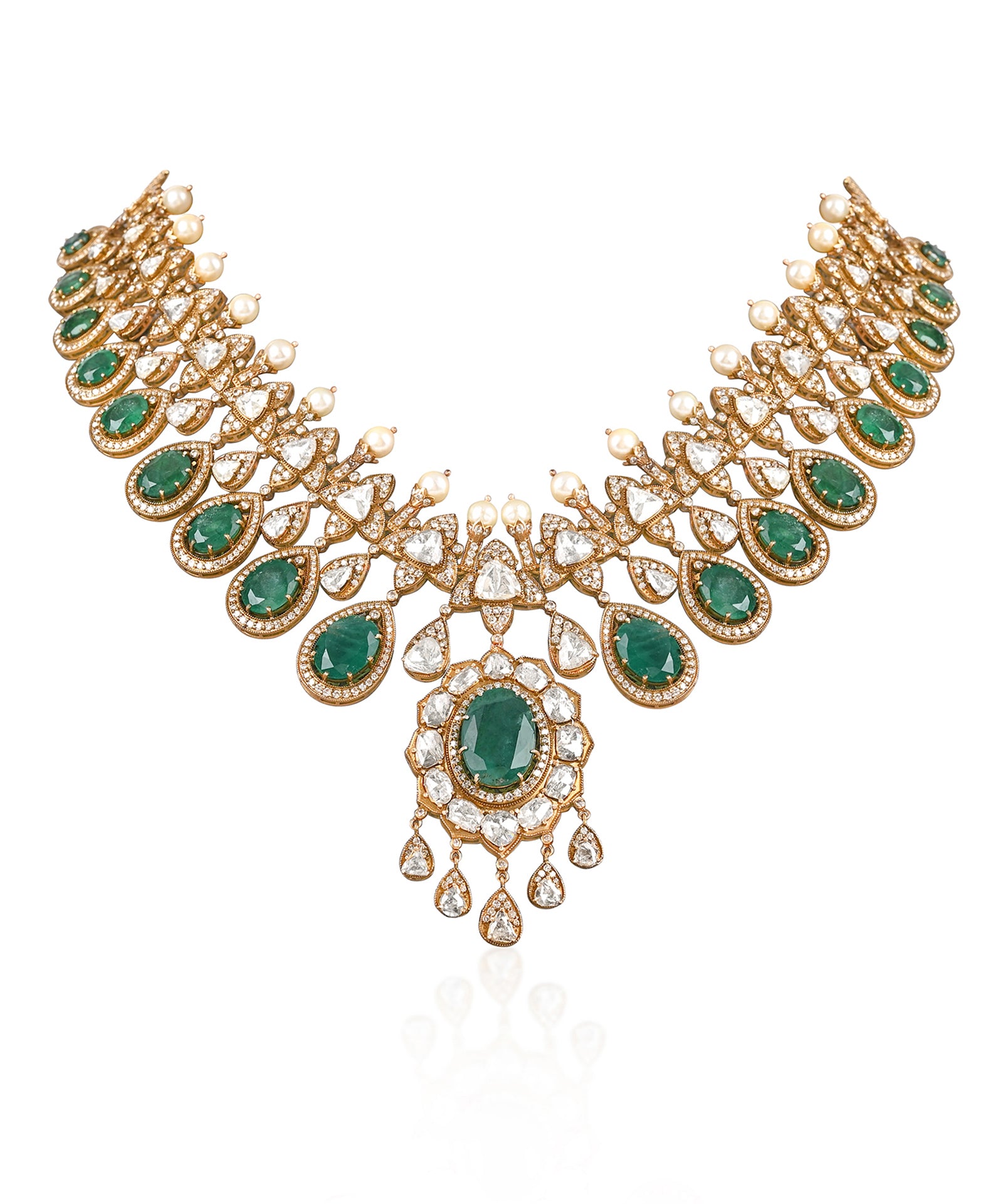 Noor Mahal Emerald Necklace | AMARIS JEWELS | Fine Jewelry 