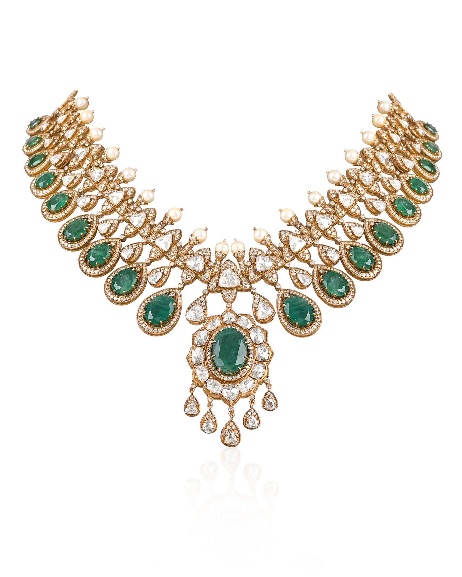 Noor Mahal Emerald Necklace | AMARIS JEWELS | Fine Jewelry 