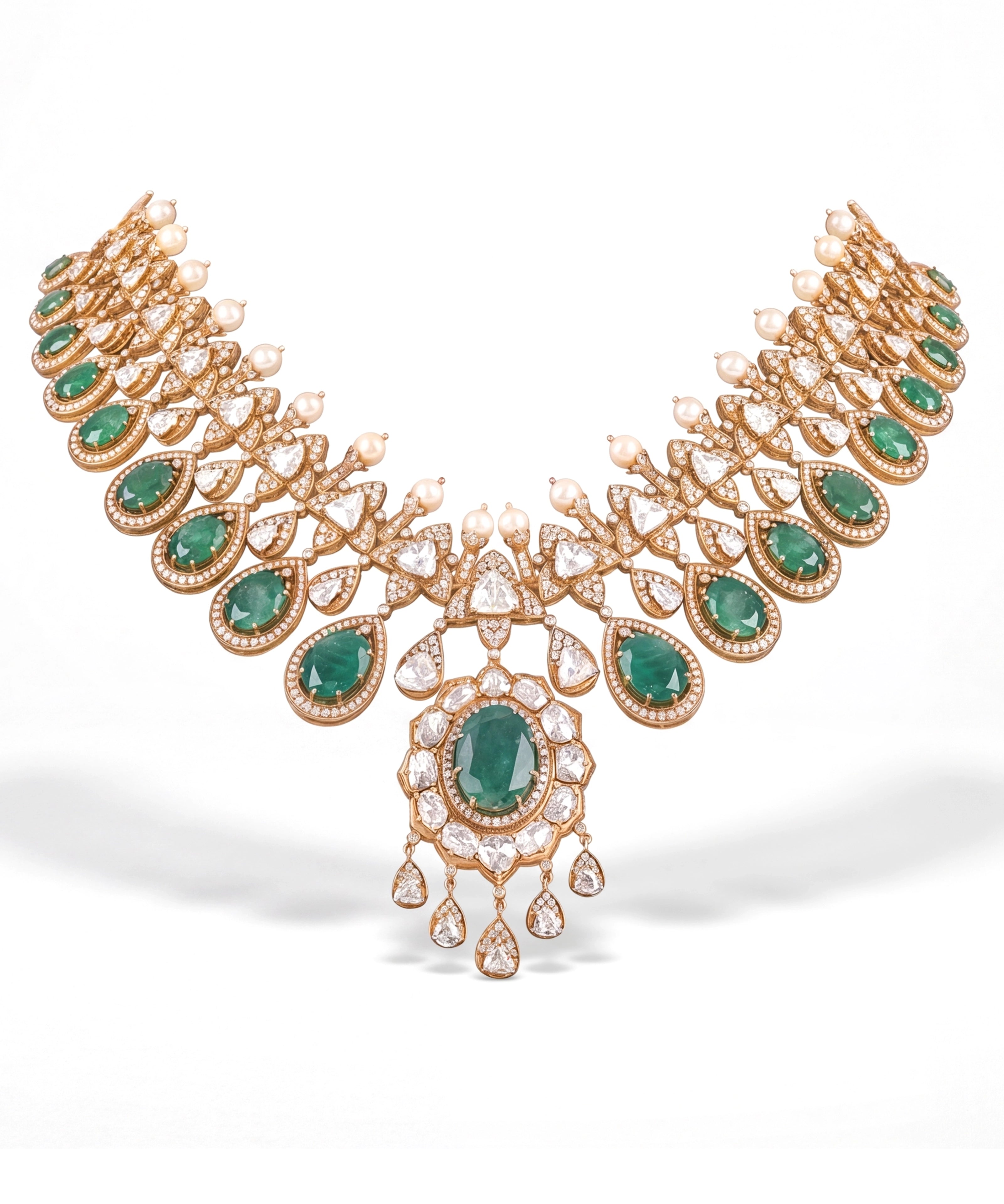 Noor Mahal Emerald Necklace | AMARIS JEWELS | Fine Jewelry