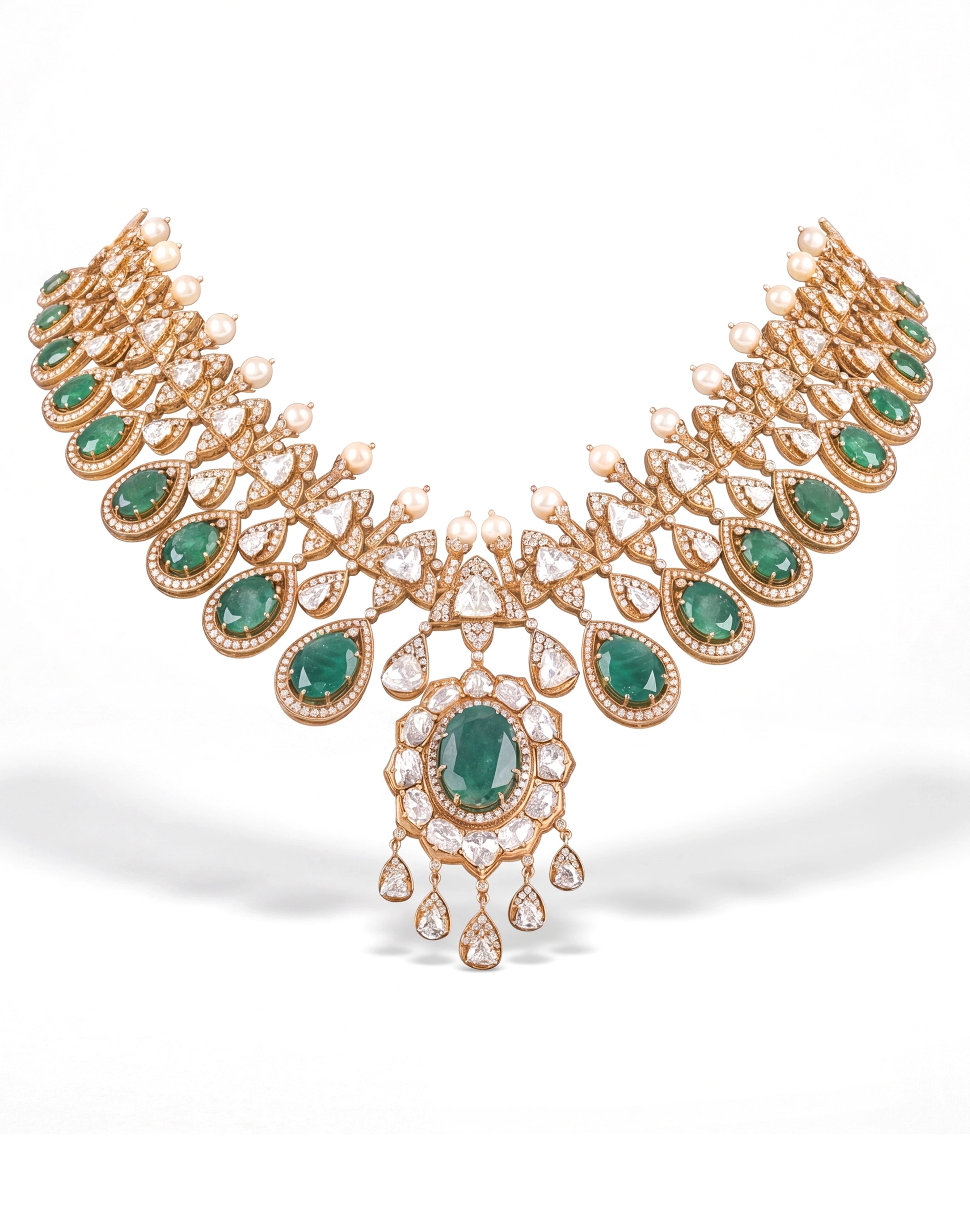 Noor Mahal Emerald Necklace | AMARIS JEWELS | Fine Jewelry