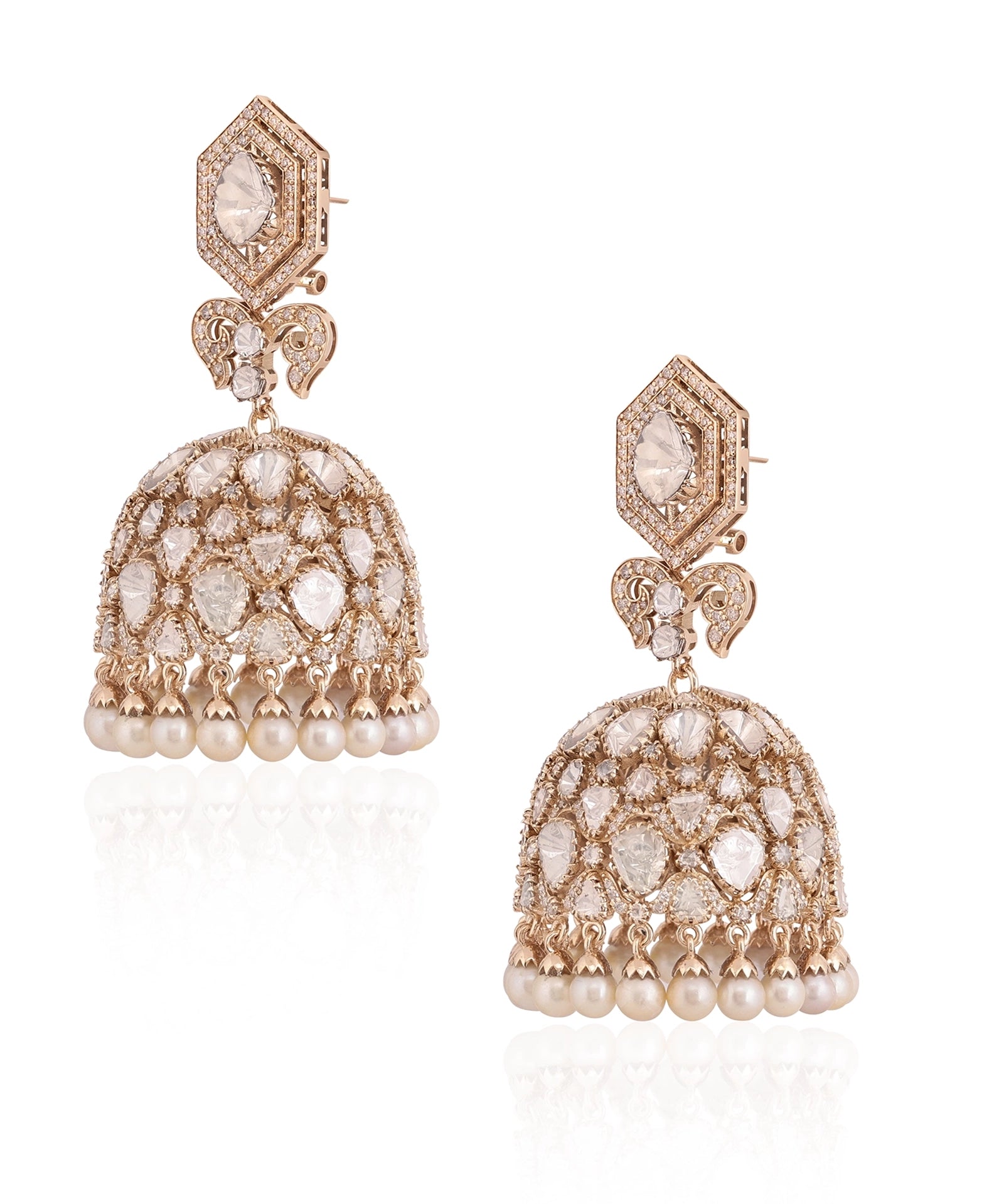Noor Mahal jhumkas | AMARIS JEWELS | Fine Jewelry 