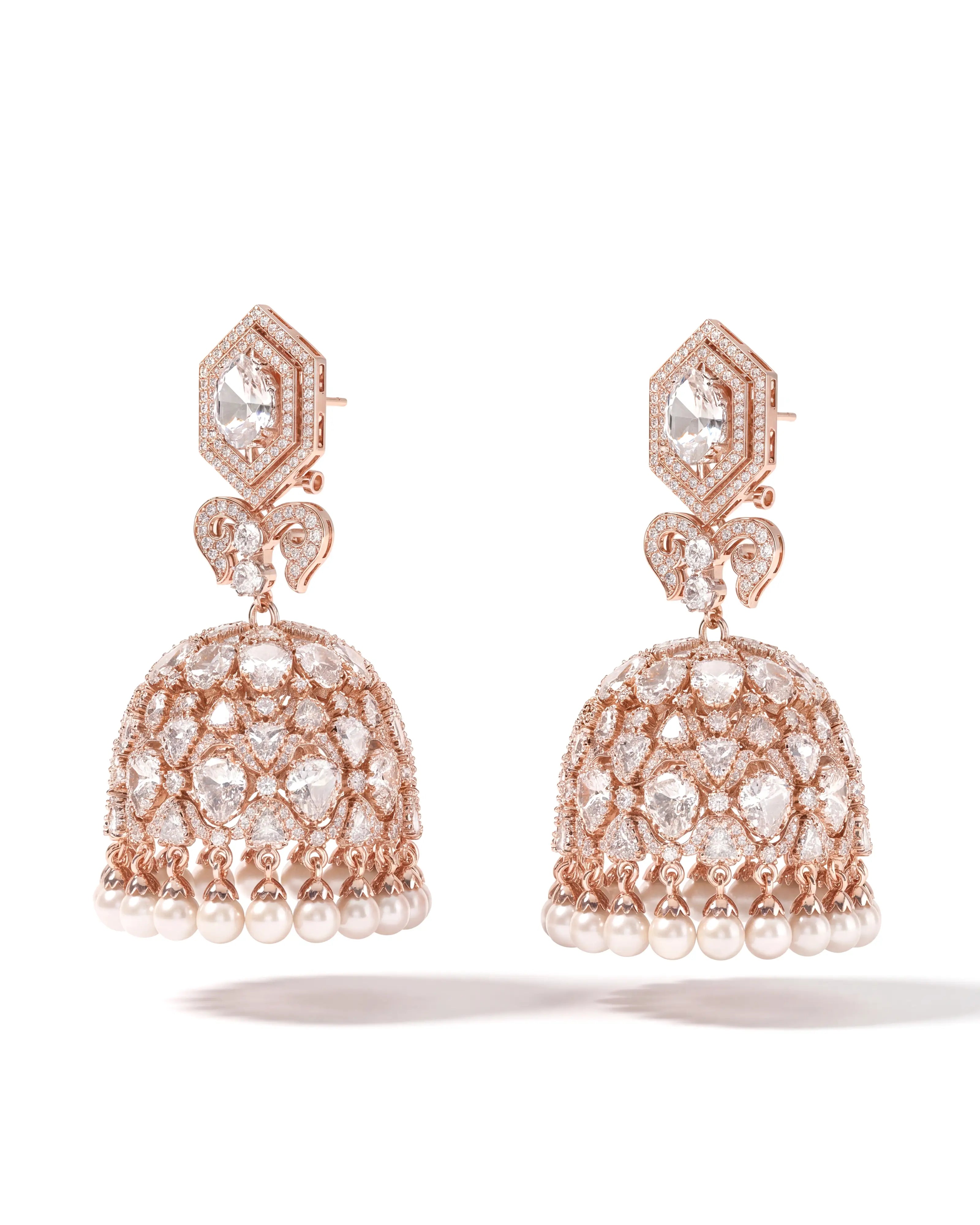 Noor Mahal jhumkas | AMARIS JEWELS | Fine Jewelry