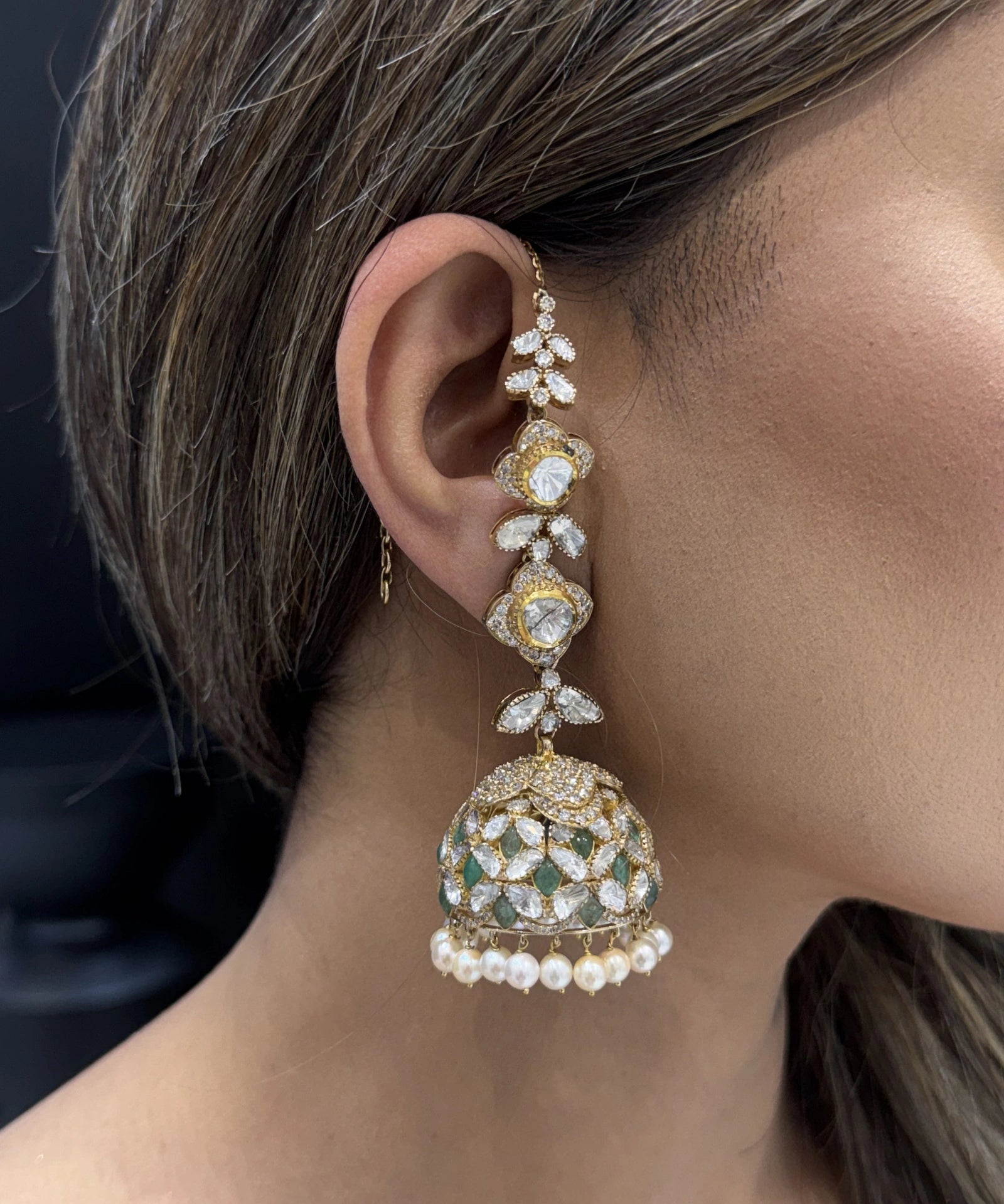 Noor Royale Jhumkas | AMARIS JEWELS | Fine Jewelry 