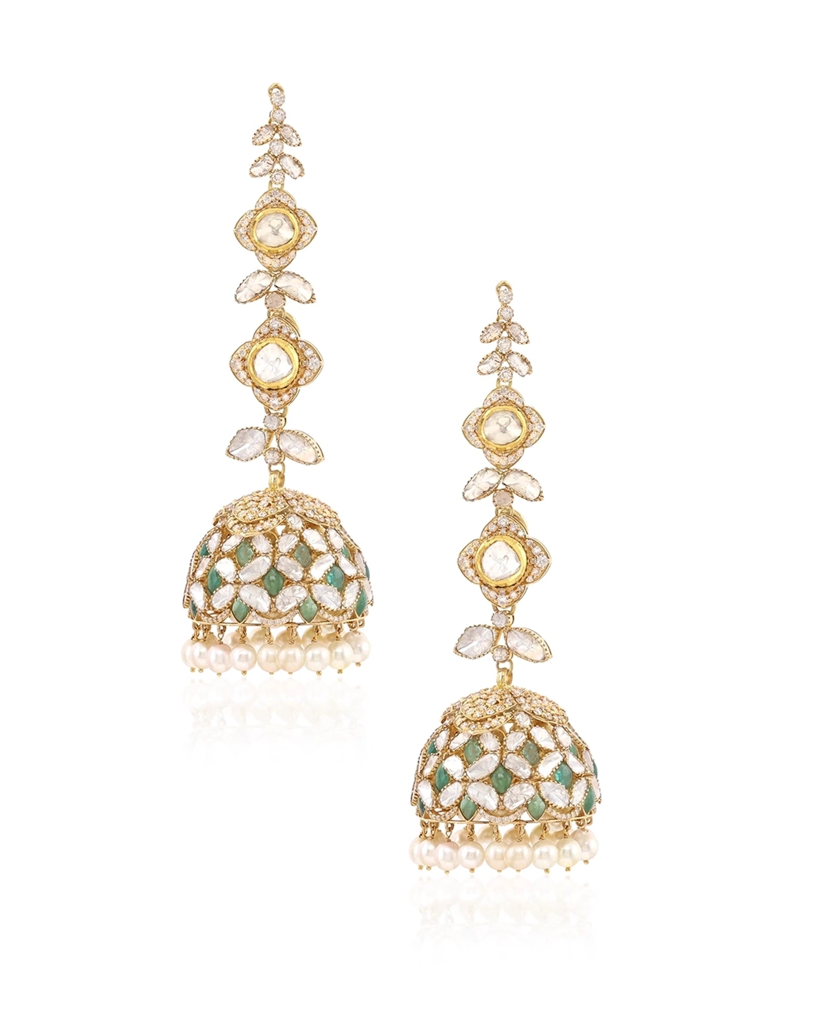 Noor Royale Jhumkas | AMARIS JEWELS | Fine Jewelry 