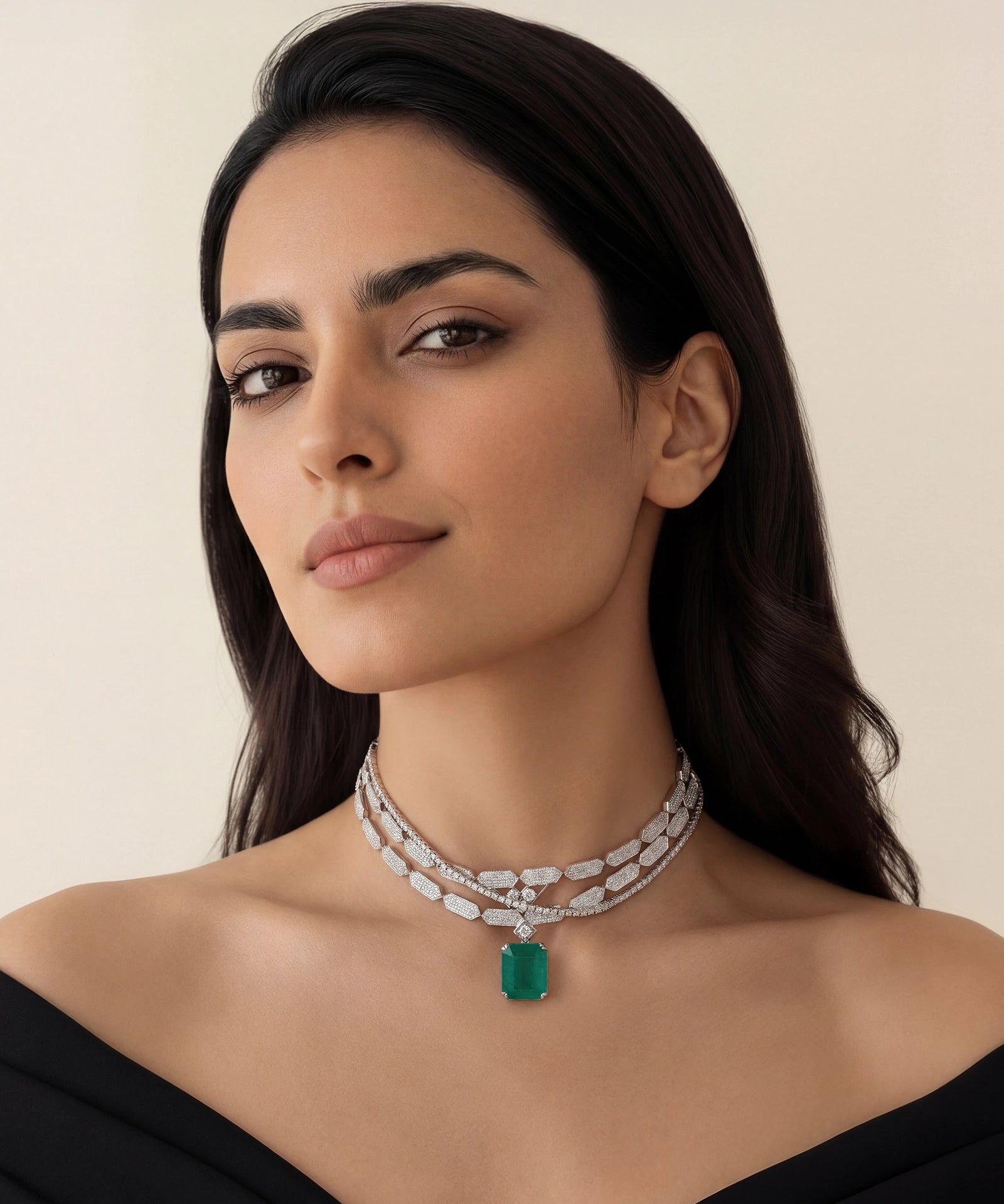 Off Duty Choker 2.0 (Emerald) | AMARIS JEWELS | Fine Jewelry 