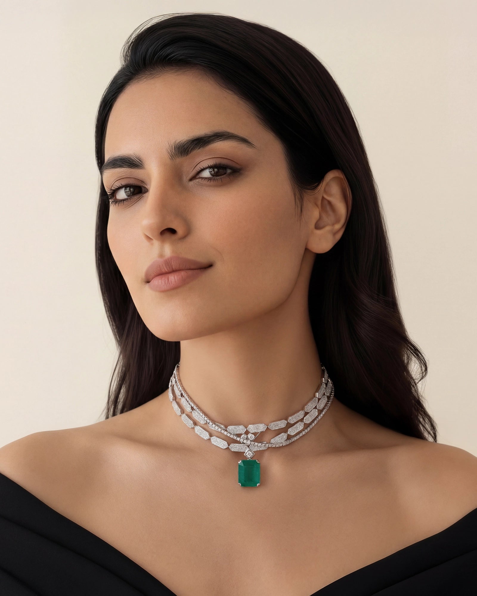 Off Duty Choker 2.0 (Emerald) | AMARIS JEWELS | Fine Jewelry 