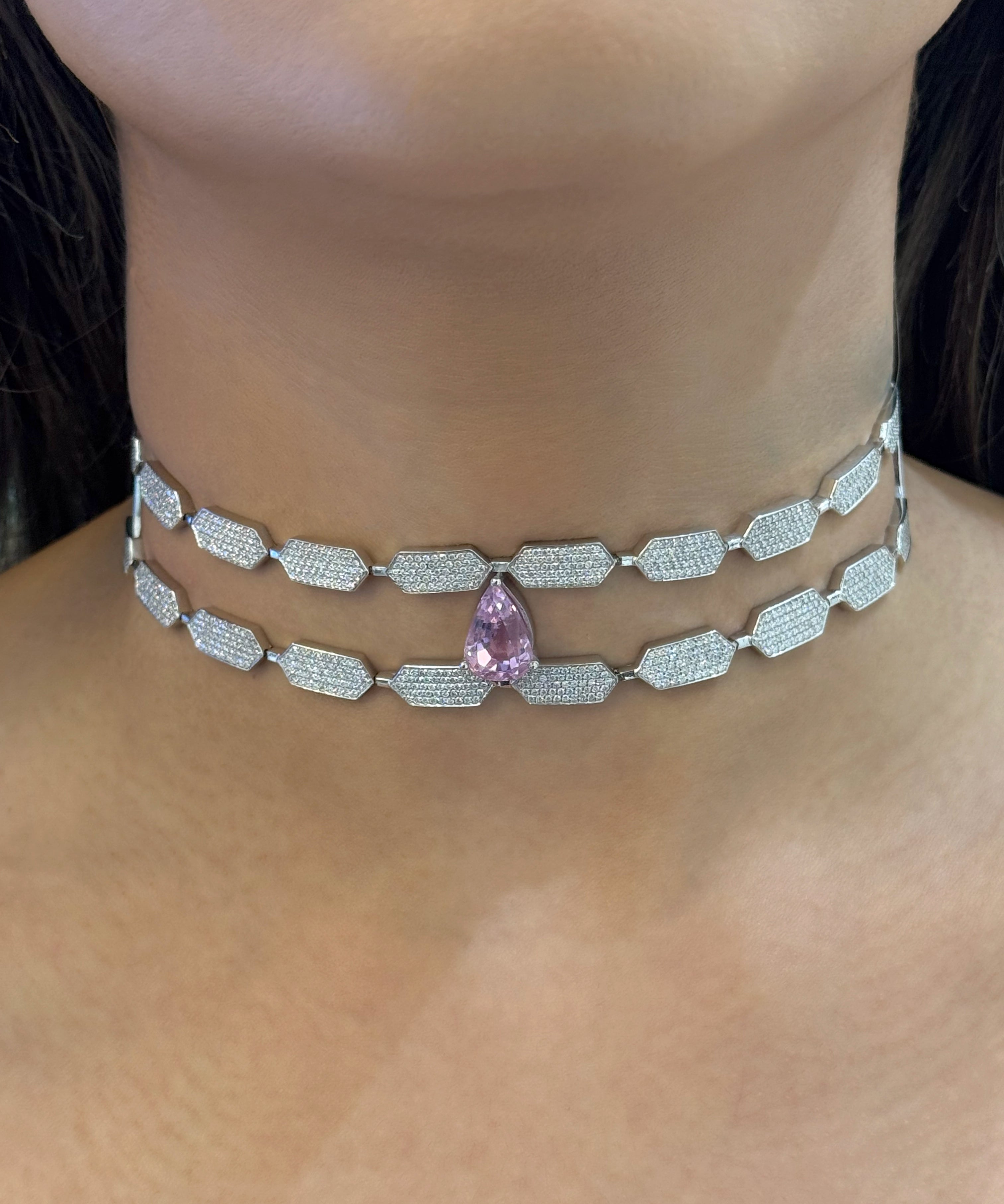 Off Duty Choker (Kunzite) | AMARIS JEWELS | Fine Jewelry 