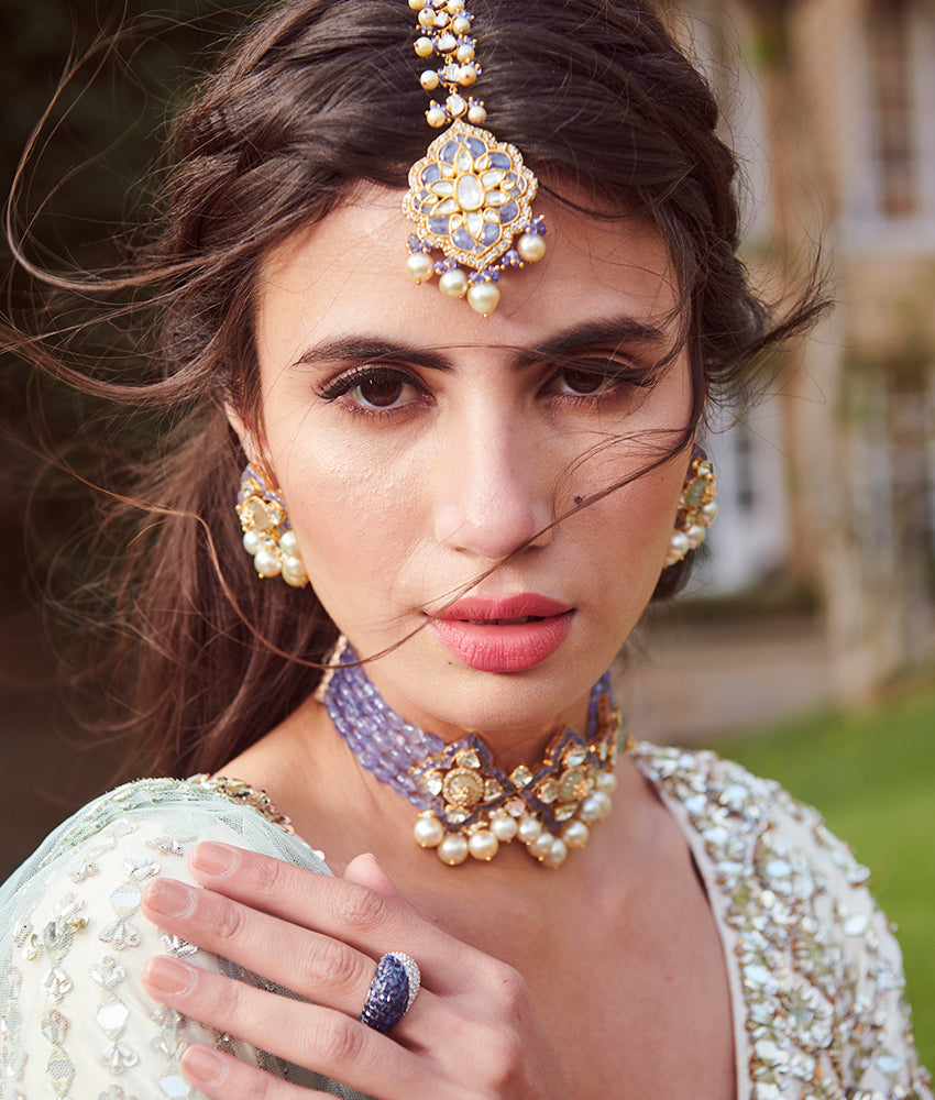 Out Of The Blue Maang Tikka | AMARIS JEWELS | Fine Jewelry 