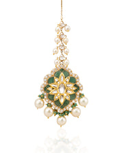 Out of the Green Maang Tikka (Emerald) | AMARIS JEWELS | Fine Jewelry 