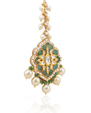 Out of the Green Maang Tikka (Emerald) | AMARIS JEWELS | Fine Jewelry 