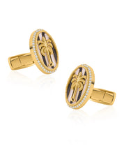 Palm Crest Cufflinks | AMARIS JEWELS | Fine Jewelry 