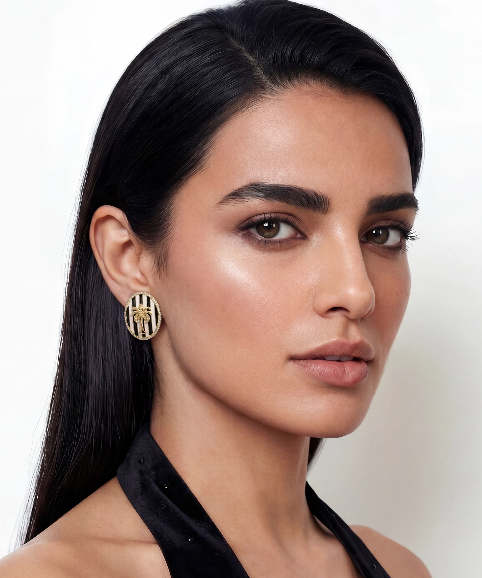 Palm Crest Studs | AMARIS JEWELS | Fine Jewelry 