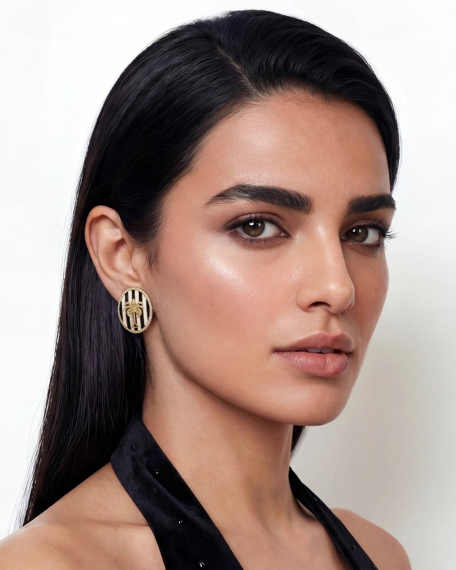 Palm Crest Studs | AMARIS JEWELS | Fine Jewelry 