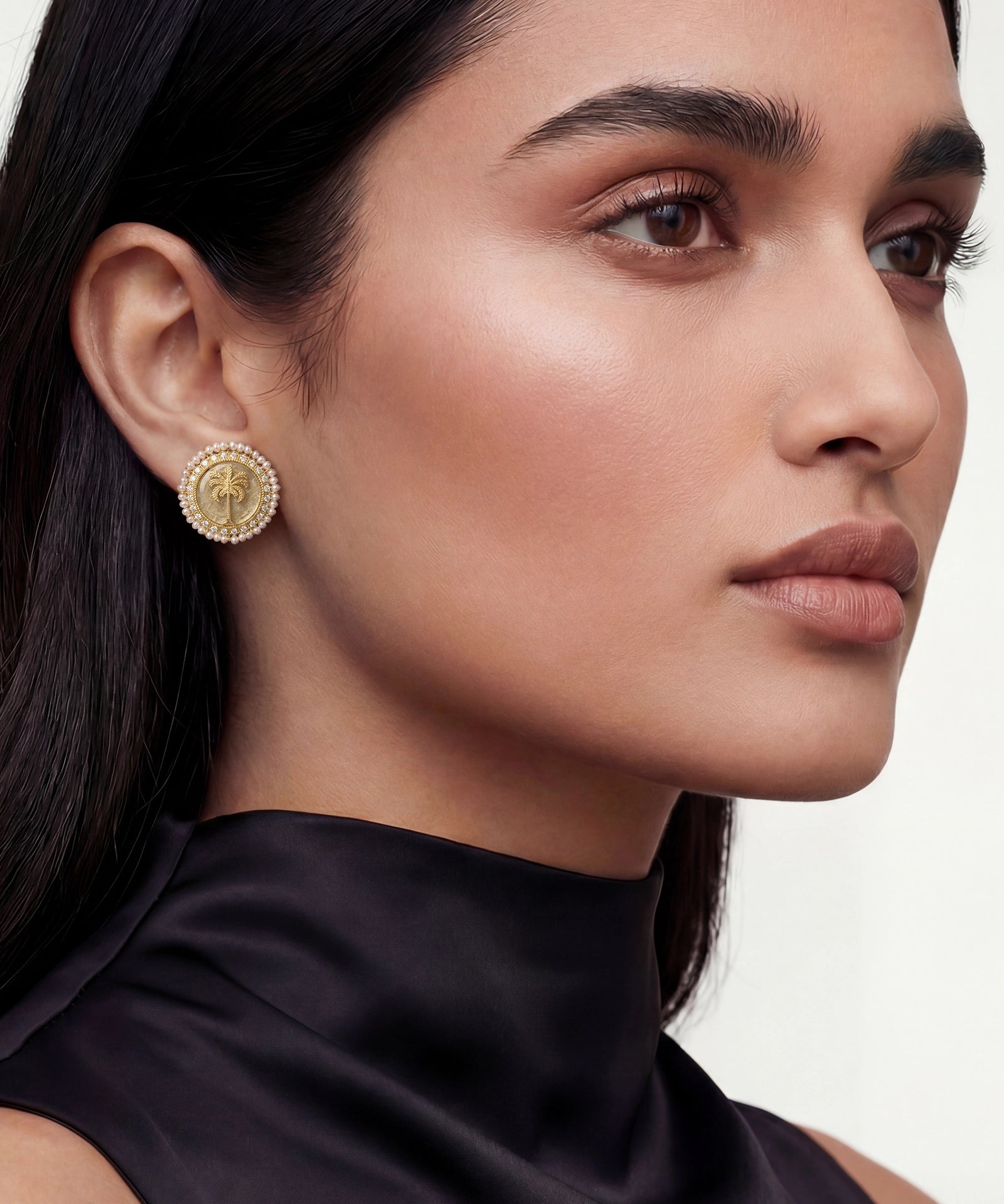 Palm Hour Studs | AMARIS JEWELS | Fine Jewelry 
