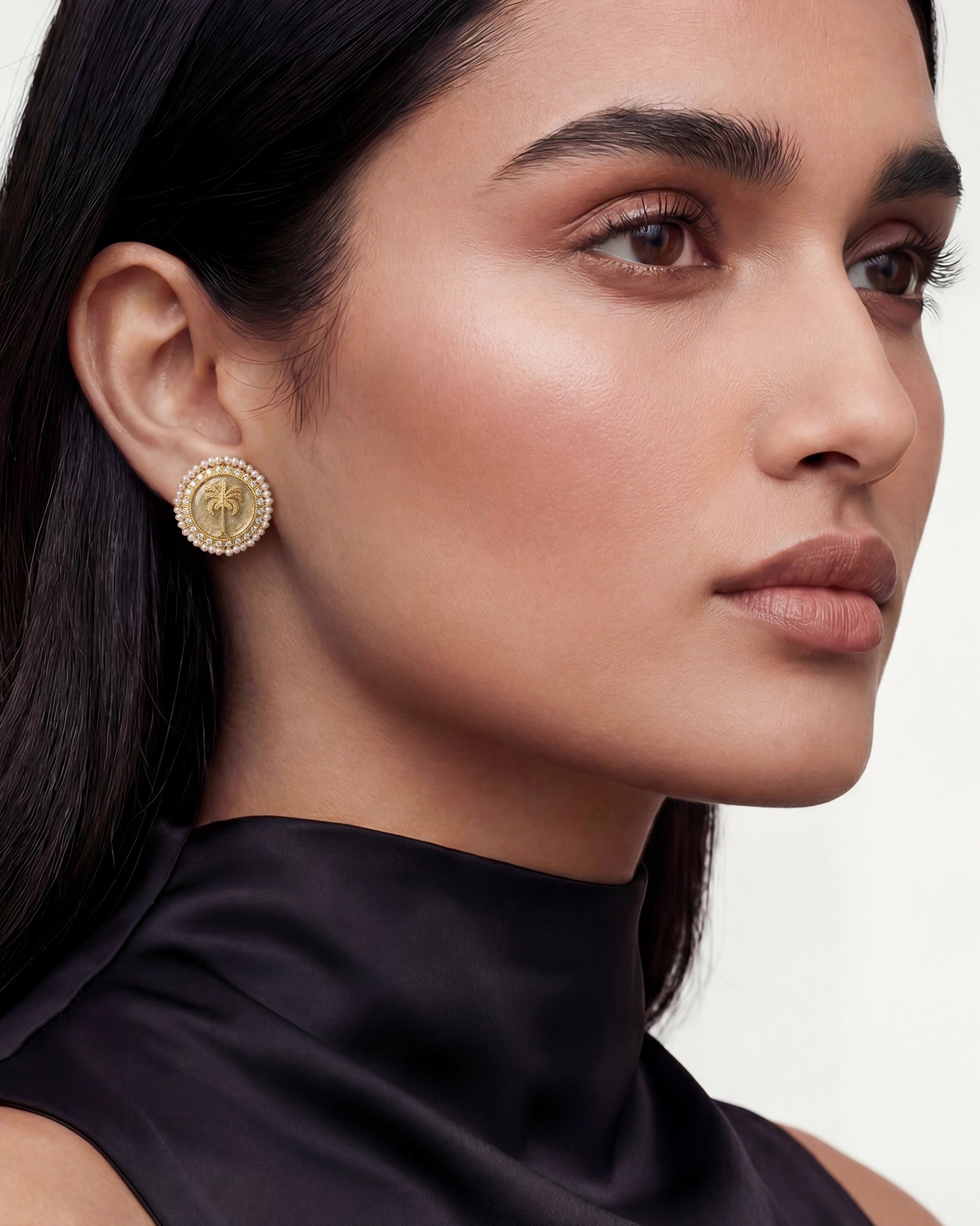 Palm Hour Studs | AMARIS JEWELS | Fine Jewelry 