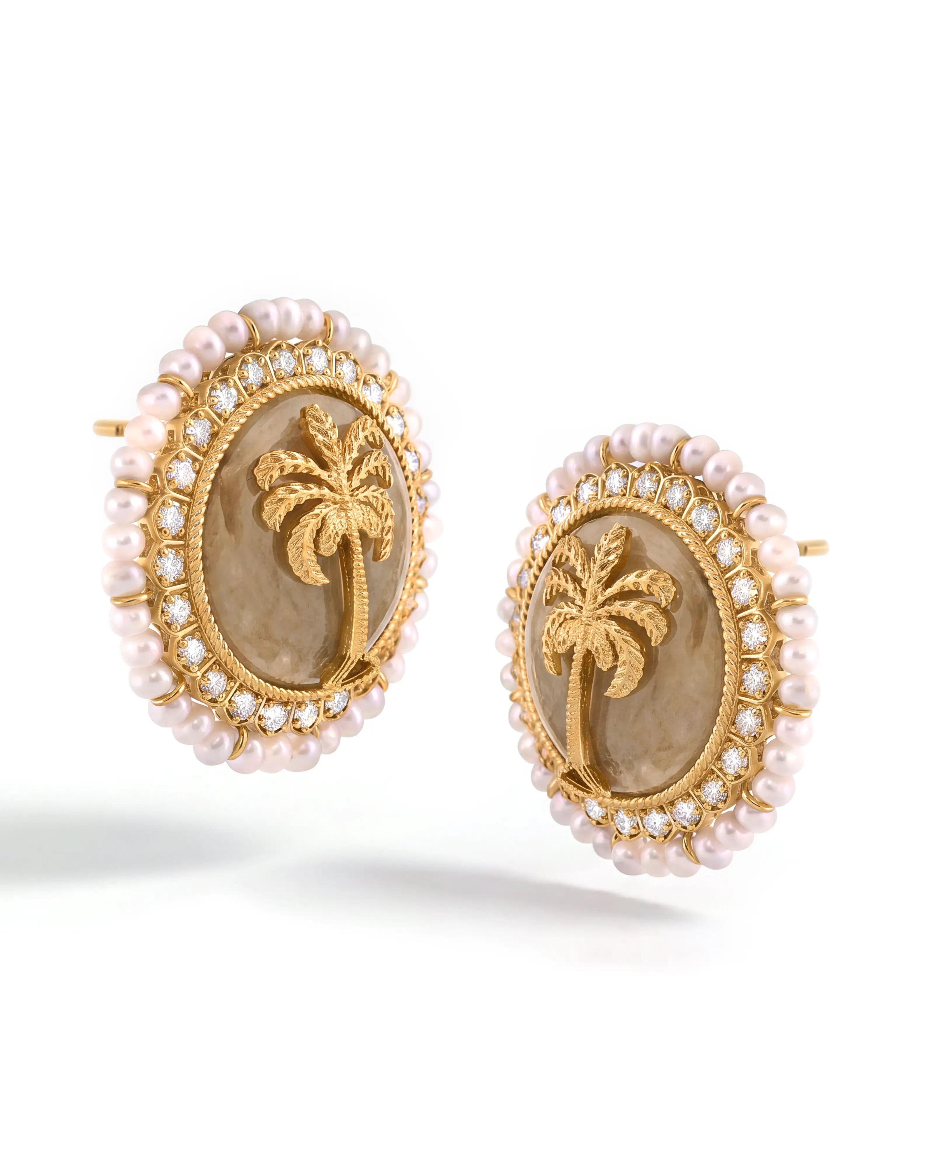 Palm Hour Studs | AMARIS JEWELS | Fine Jewelry
