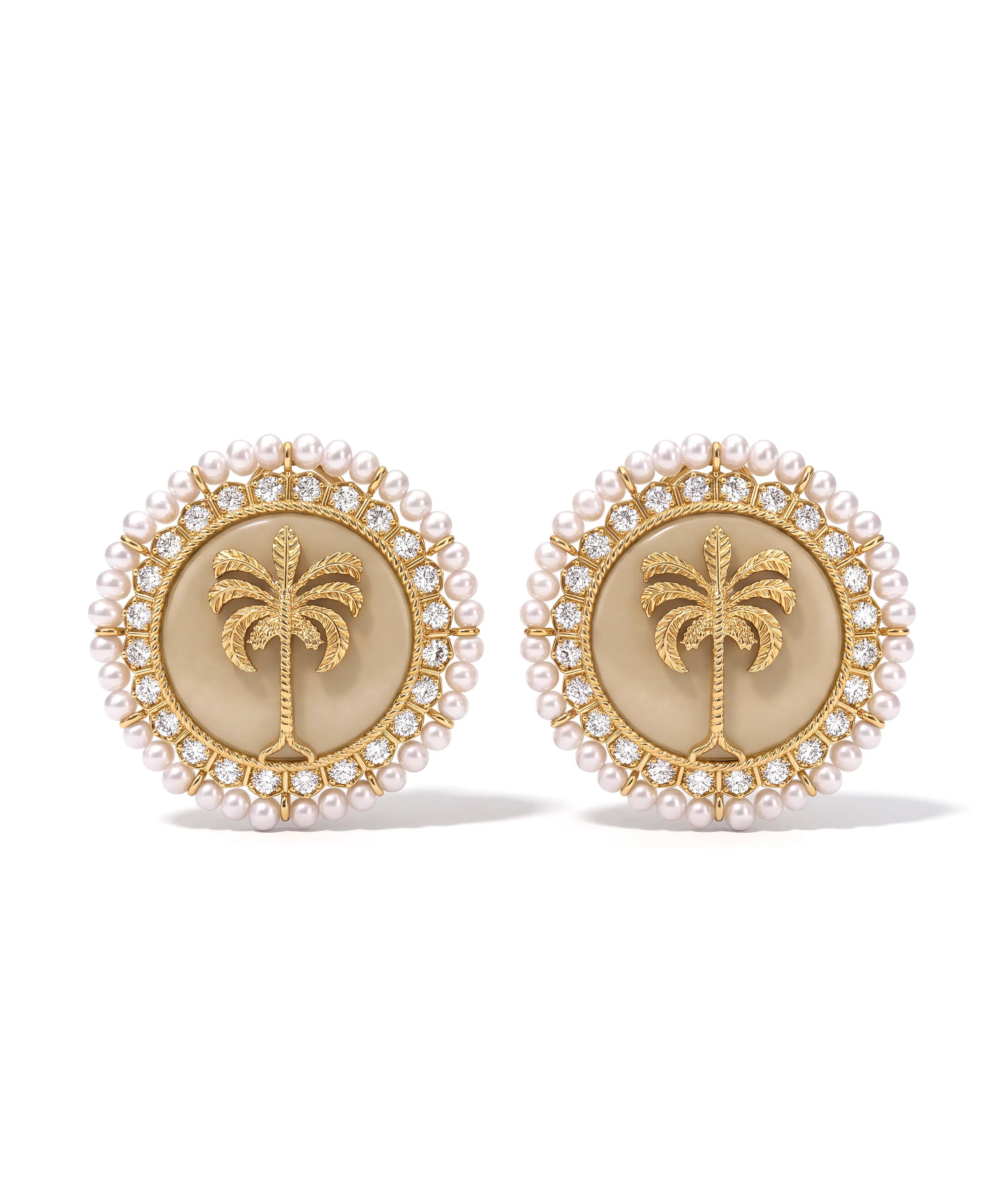Palm Hour Studs | AMARIS JEWELS | Fine Jewelry