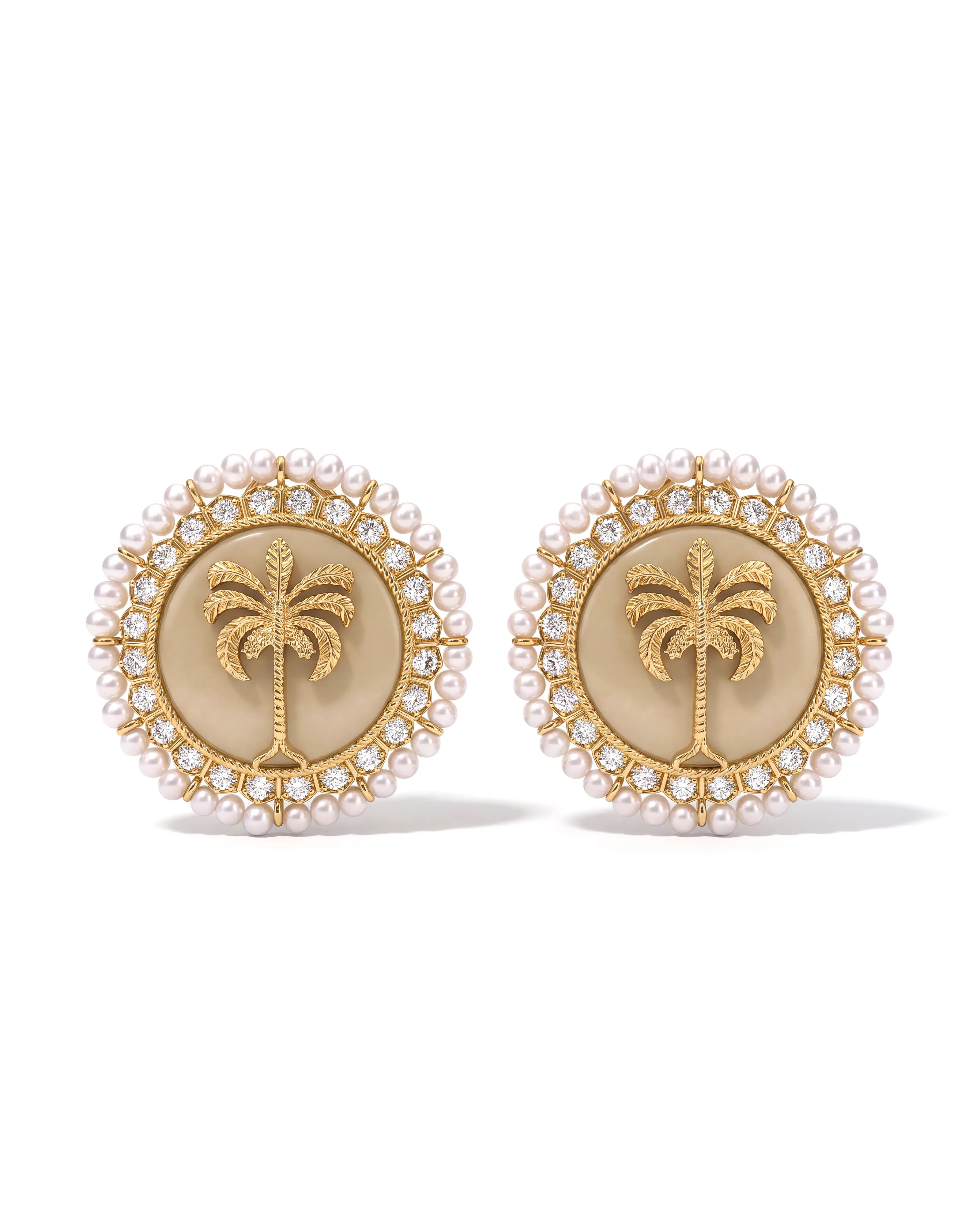 Palm Hour Studs | AMARIS JEWELS | Fine Jewelry