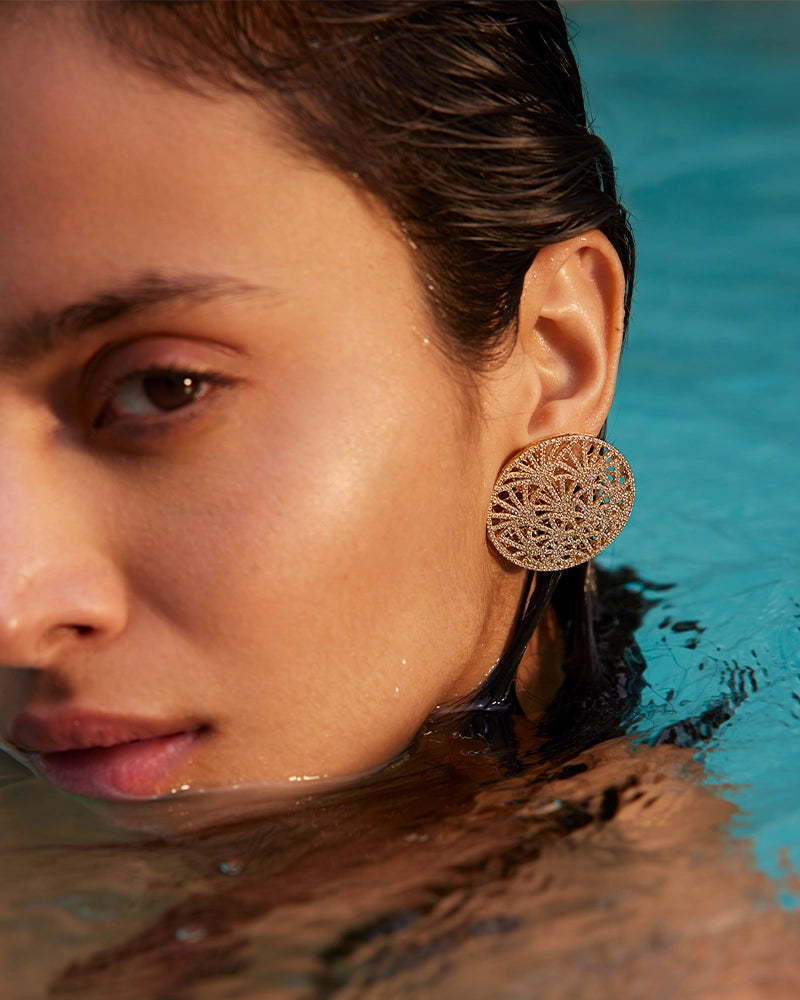 Palmetto Earrings | AMARIS JEWELS | Fine Jewelry 