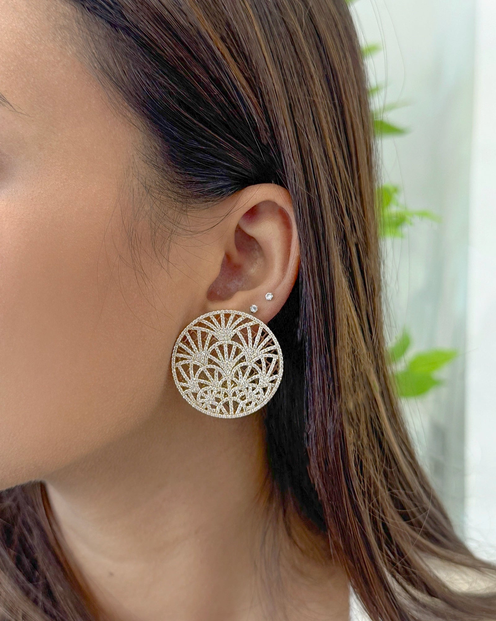 Palmetto Earrings | AMARIS JEWELS | Fine Jewelry 