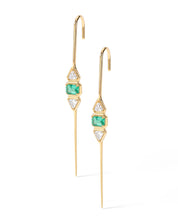 Pause Emerald Ear Bars | AMARIS JEWELS | Fine Jewelry