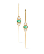 Pause Emerald Ear Bars | AMARIS JEWELS | Fine Jewelry