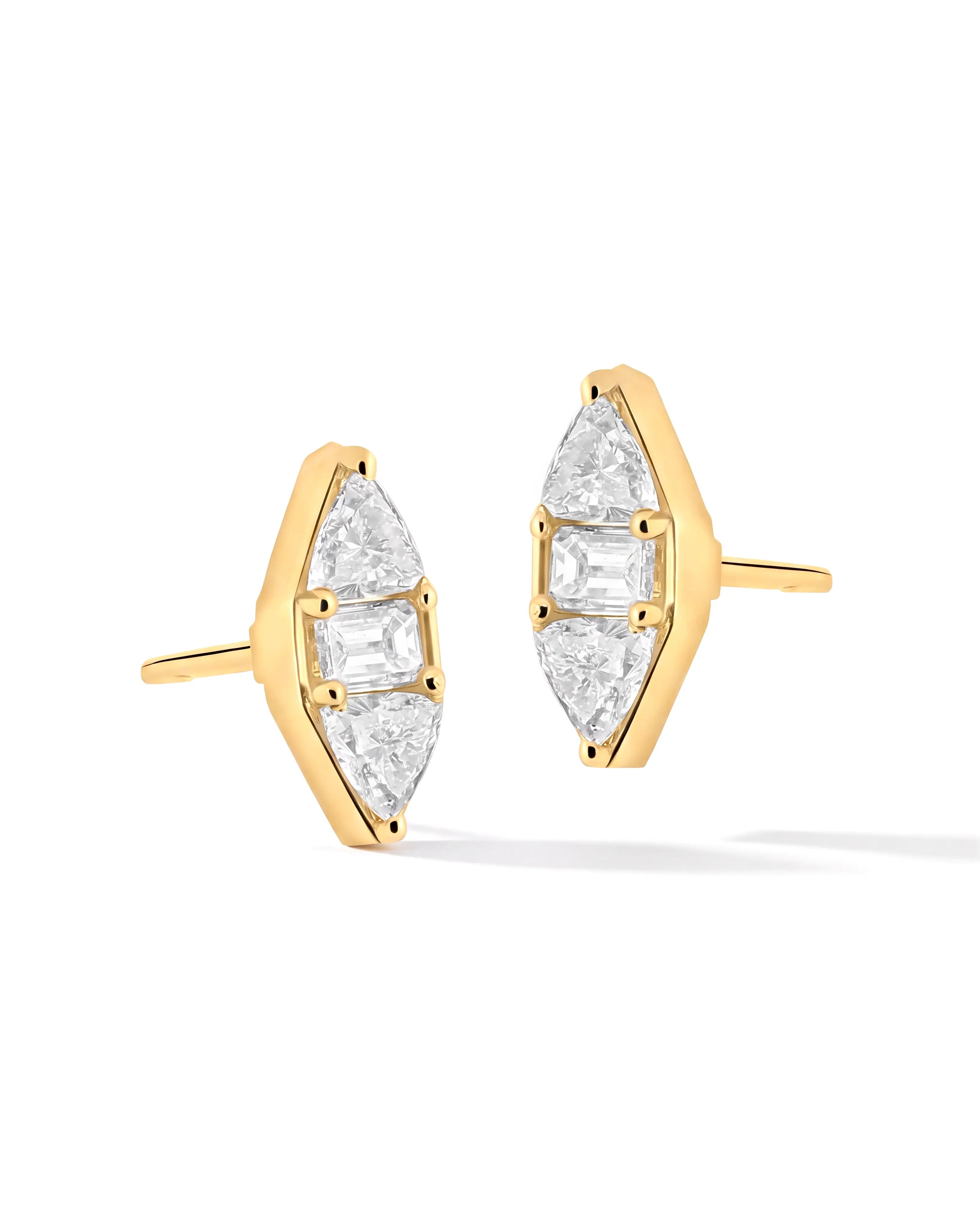 Pause Signature Studs | AMARIS JEWELS | Fine Jewelry