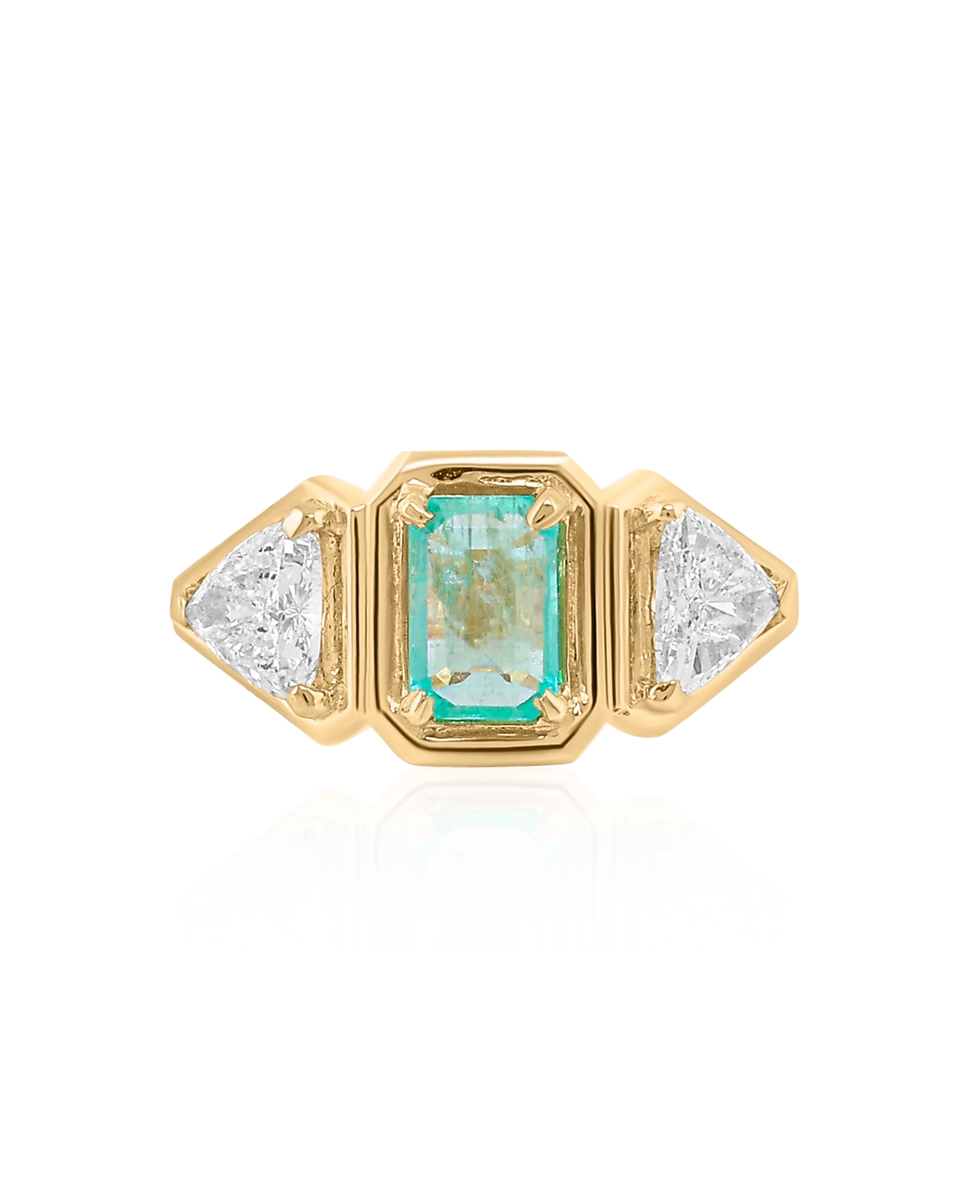 Pause Emerald Axis Ring