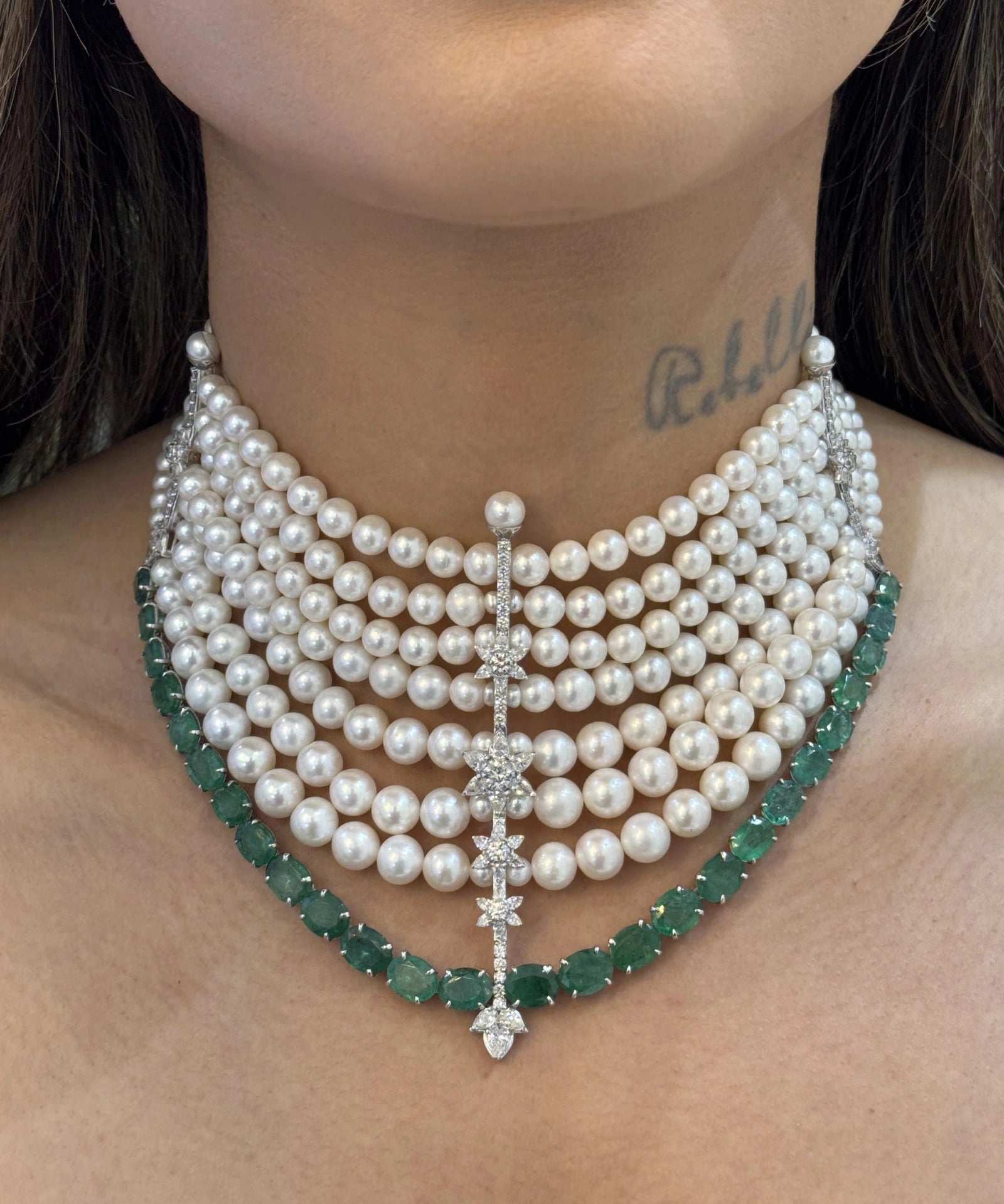Pearl Anchor Choker | AMARIS JEWELS | Fine Jewelry 