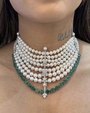 Pearl Anchor Choker | AMARIS JEWELS | Fine Jewelry 