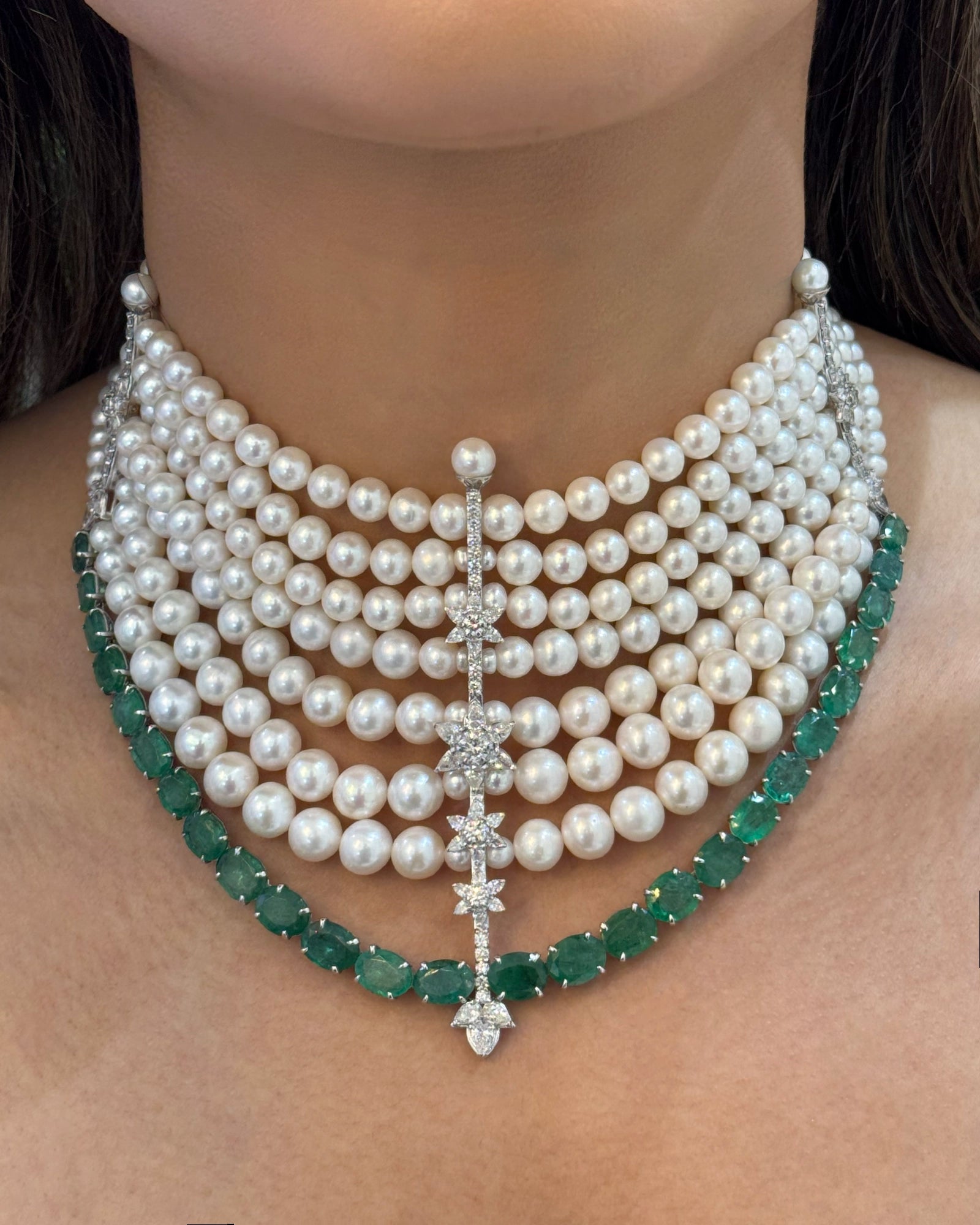 Pearl Anchor Choker | AMARIS JEWELS | Fine Jewelry 