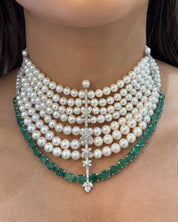 Pearl Anchor Choker | AMARIS JEWELS | Fine Jewelry 