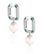 Pearl Box Hoops | AMARIS JEWELS | Fine Jewelry 