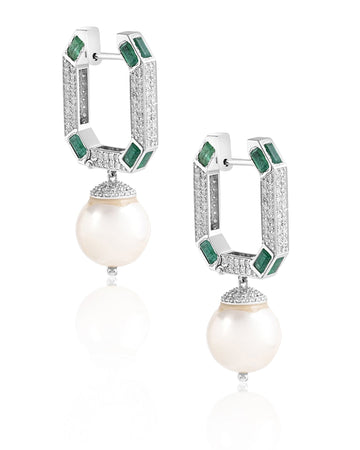Pearl Box Hoops