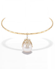 Pearl Drop Torque | AMARIS JEWELS | Fine Jewelry