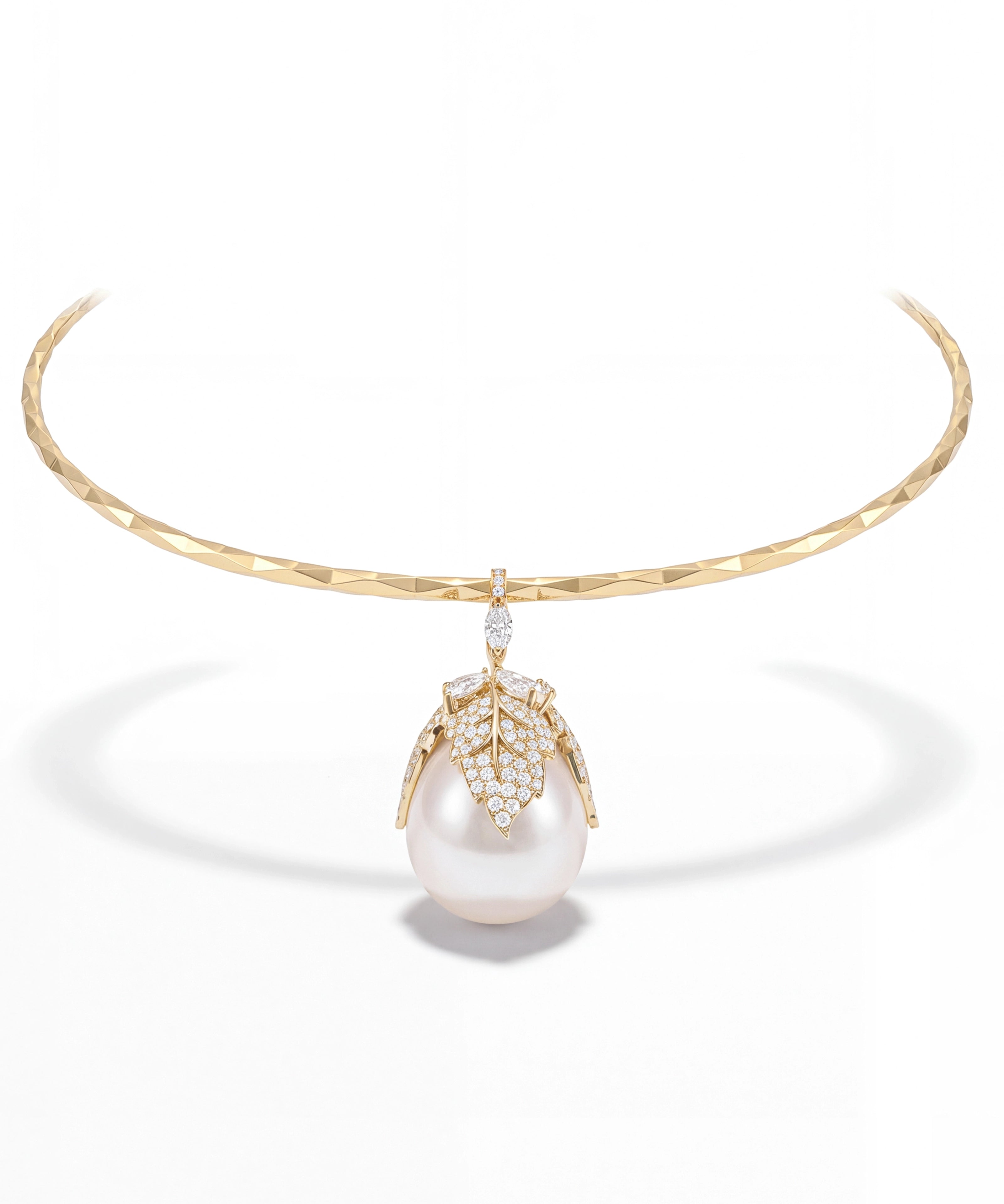 Pearl Drop Torque | AMARIS JEWELS | Fine Jewelry