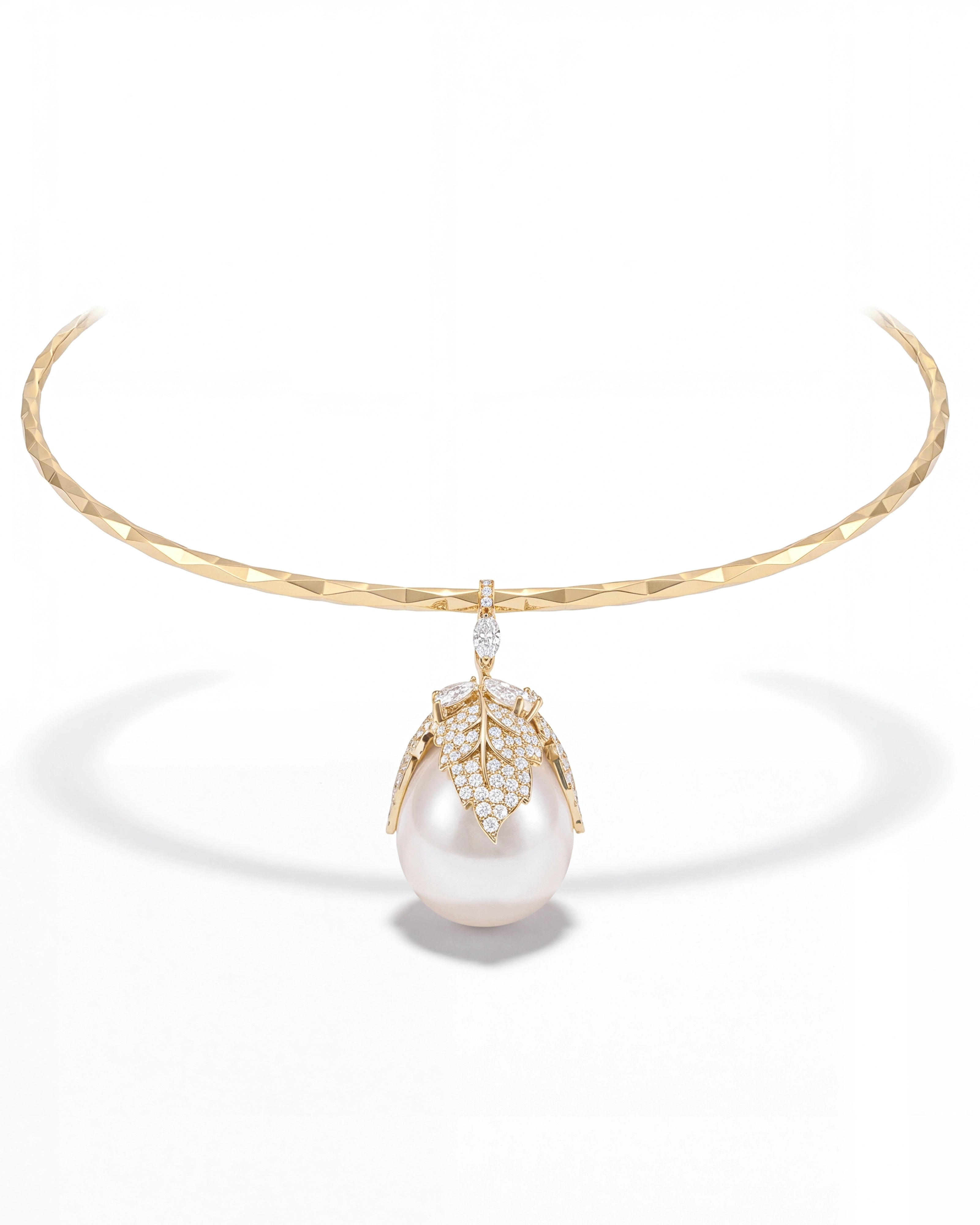 Pearl Drop Torque | AMARIS JEWELS | Fine Jewelry