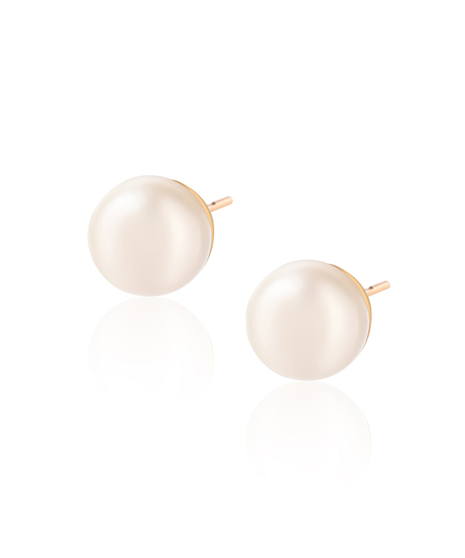 Pearl Globe Studs | AMARIS JEWELS | Fine Jewelry 