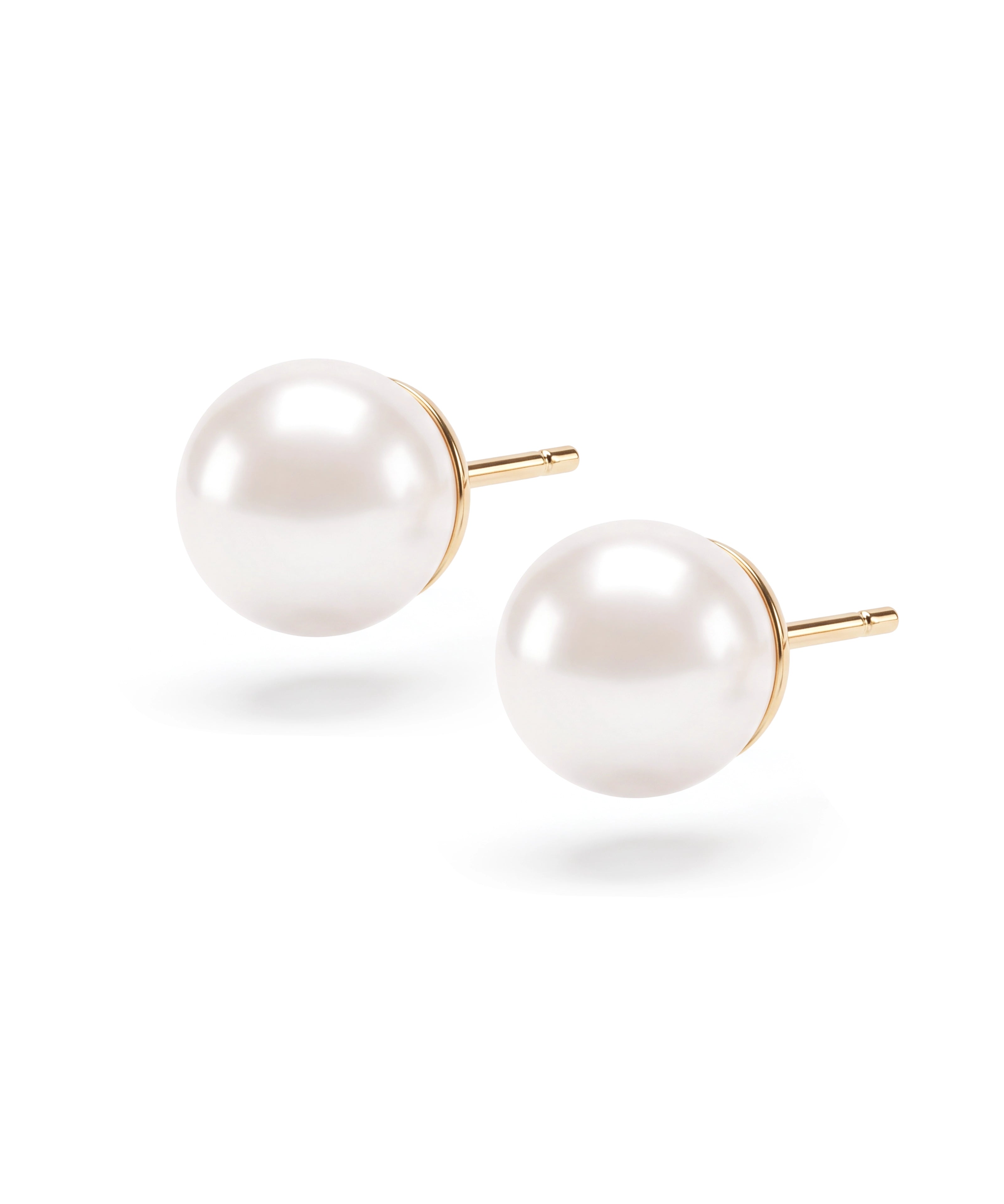 Pearl Globe Studs | AMARIS JEWELS | Fine Jewelry