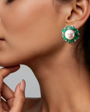 Pearl Oasis Studs | AMARIS JEWELS | Fine Jewelry 