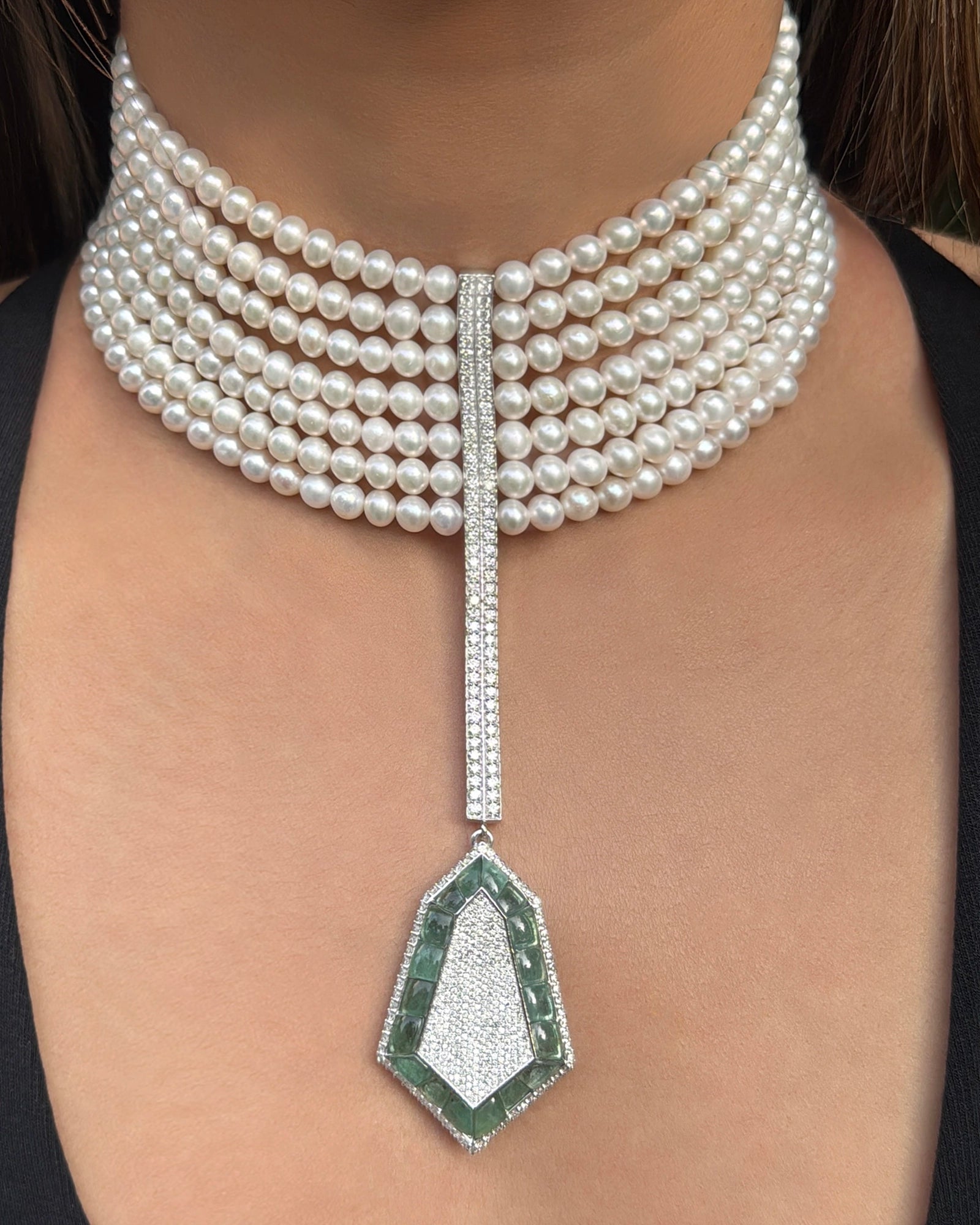 Pearl Shower Choker | AMARIS JEWELS | Fine Jewelry 