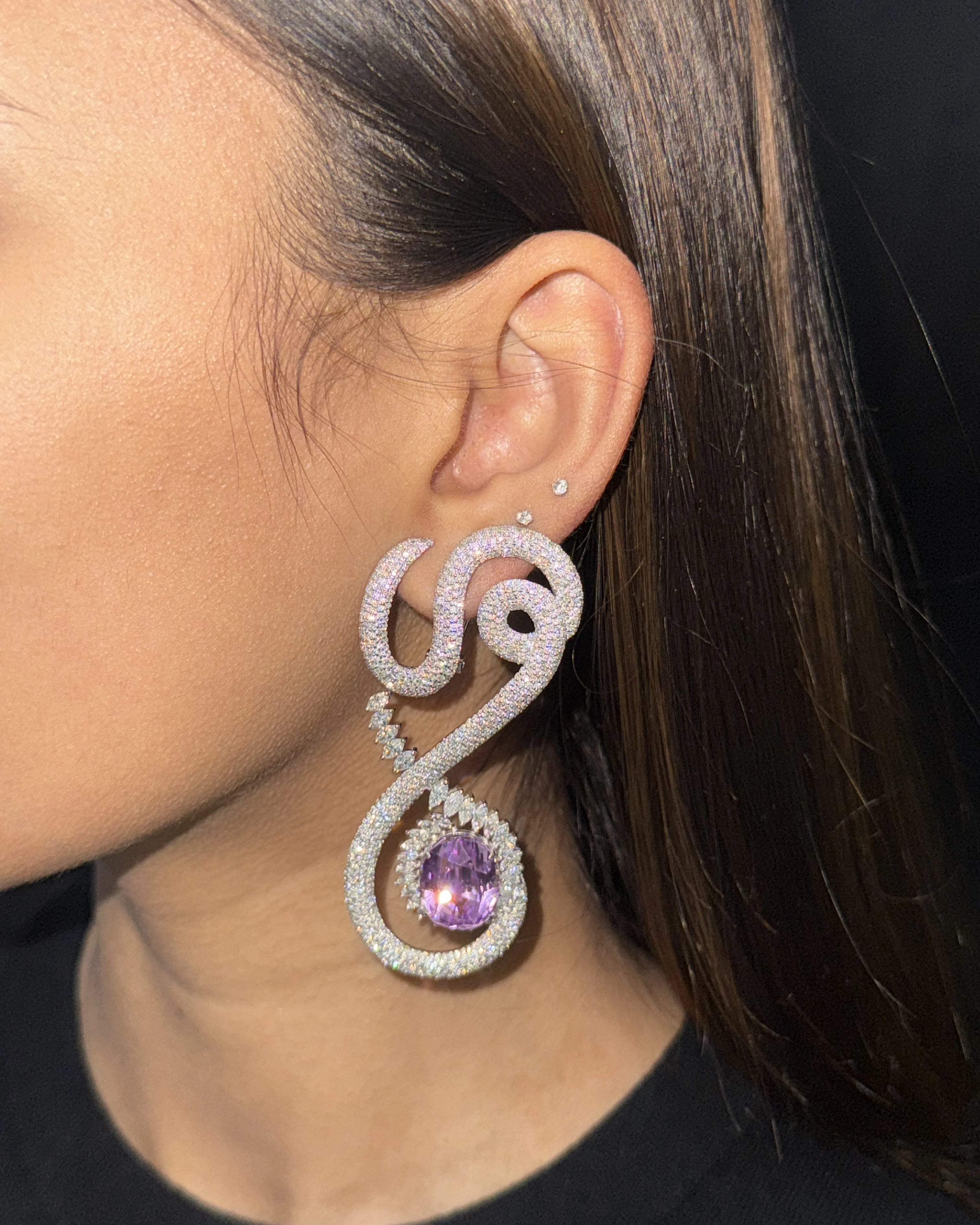 Pink Coded Earrings | AMARIS JEWELS | Fine Jewelry