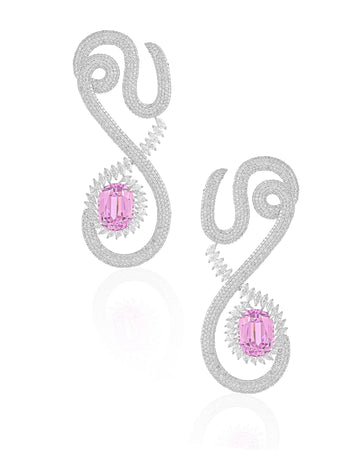 Pink Coded Earrings