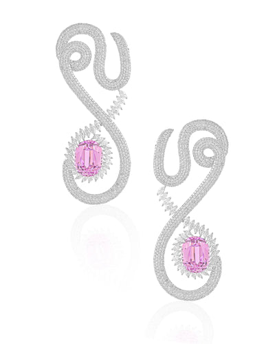Pink Coded Earrings