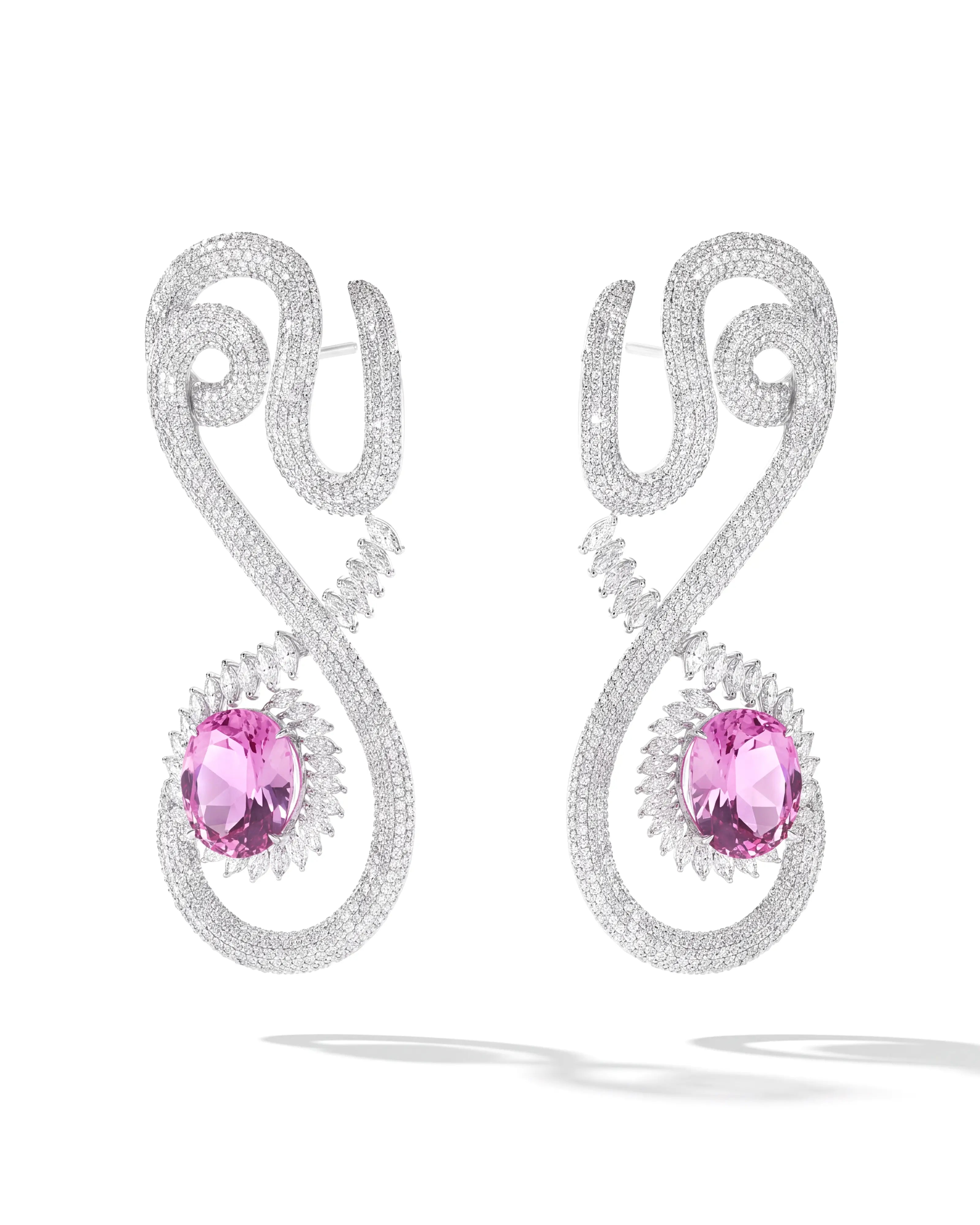 Pink Coded Earrings | AMARIS JEWELS | Fine Jewelry