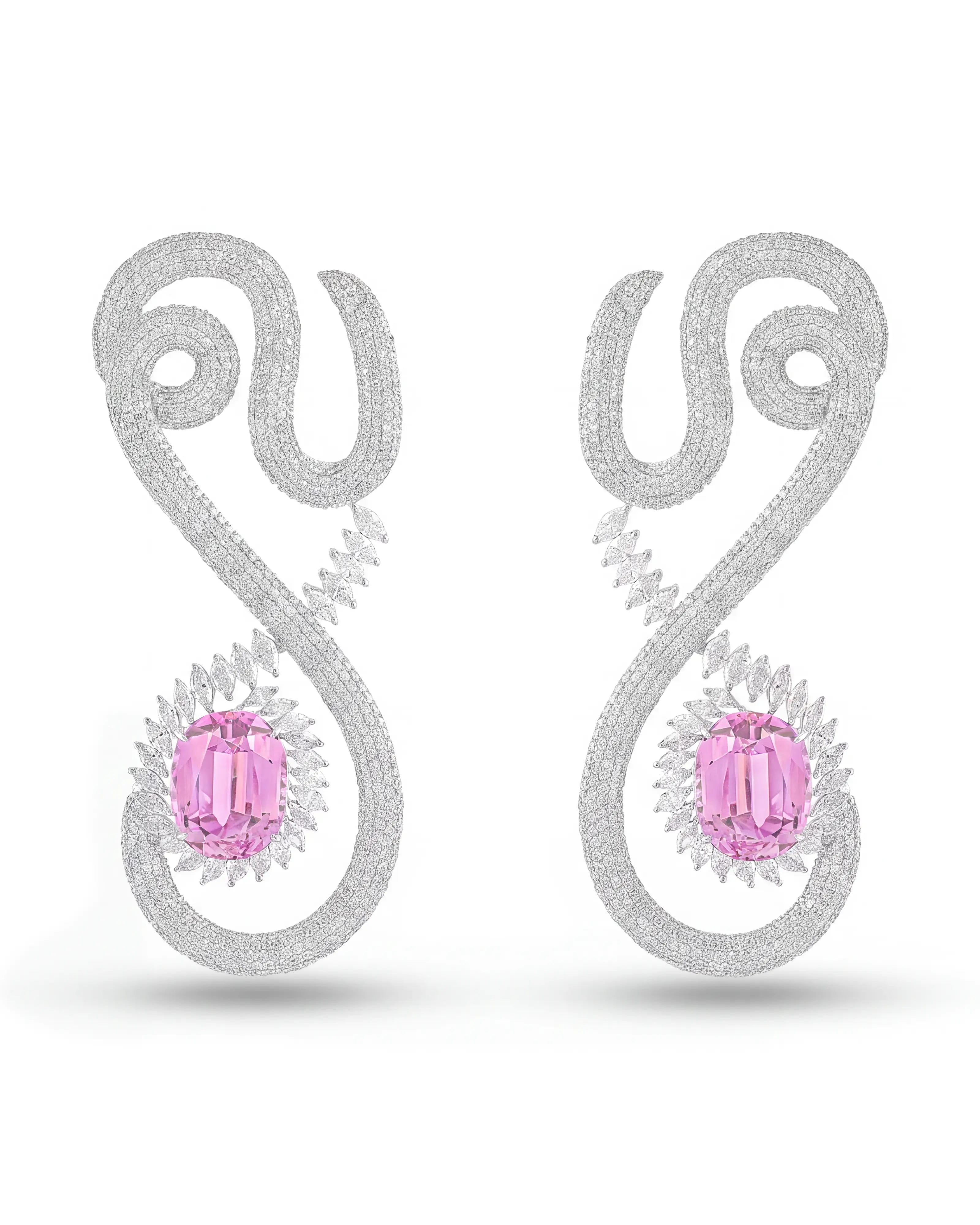 Pink Coded Earrings | AMARIS JEWELS | Fine Jewelry
