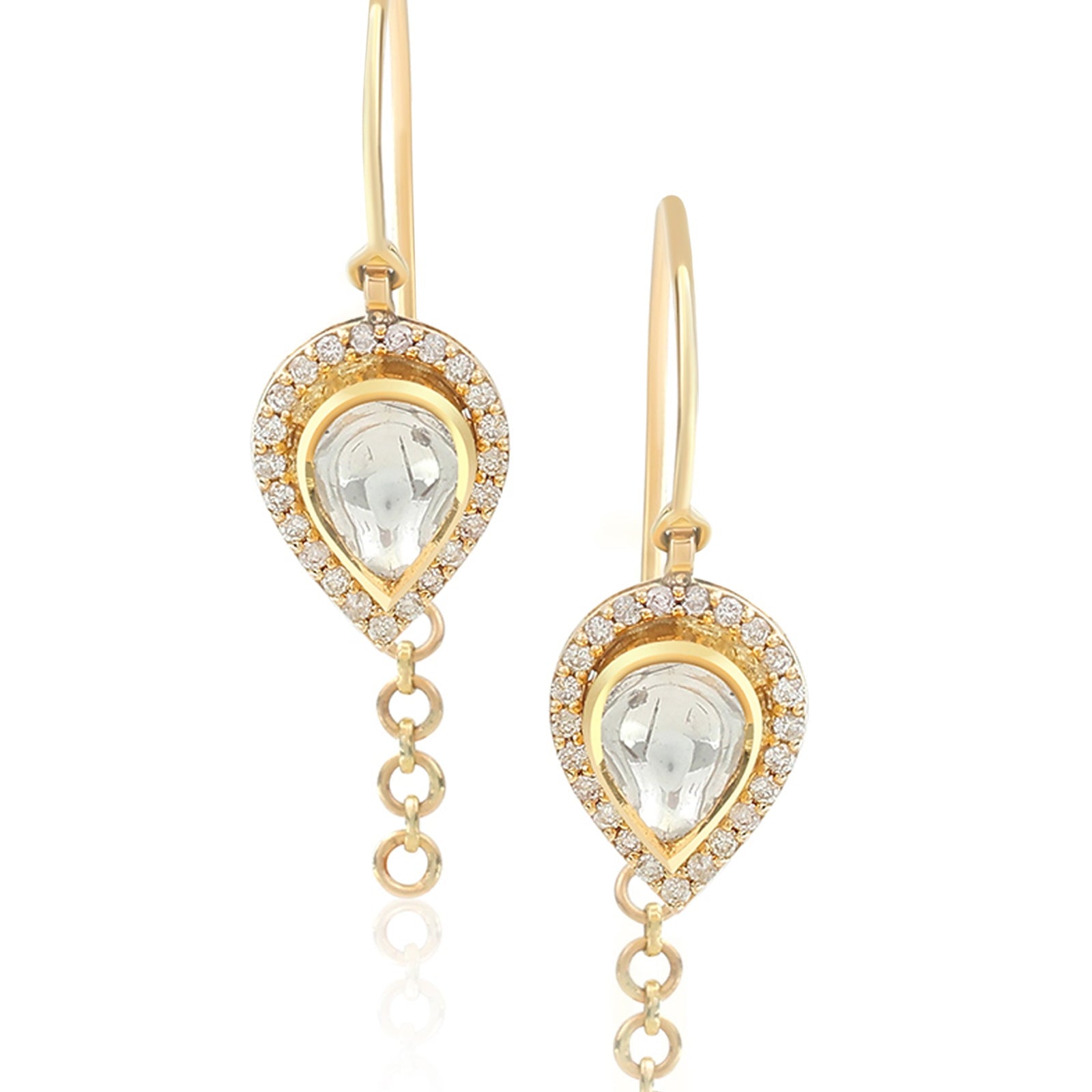 Polki Connecter Earrings | AMARIS JEWELS | Fine Jewelry 